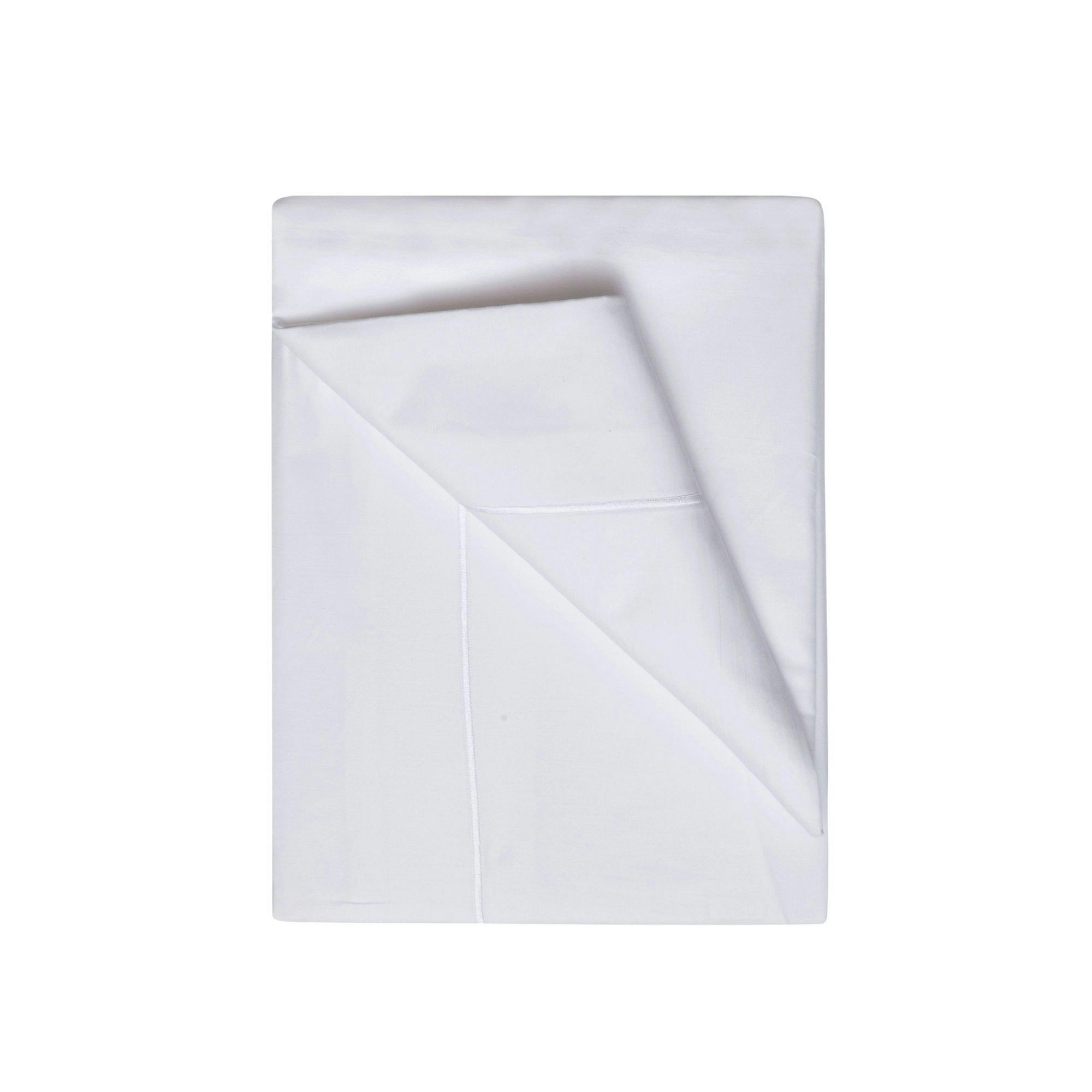 Belledorm White Ultimate 1200 Thread Count Flat Sheet - Kingsize - 100% Cotton