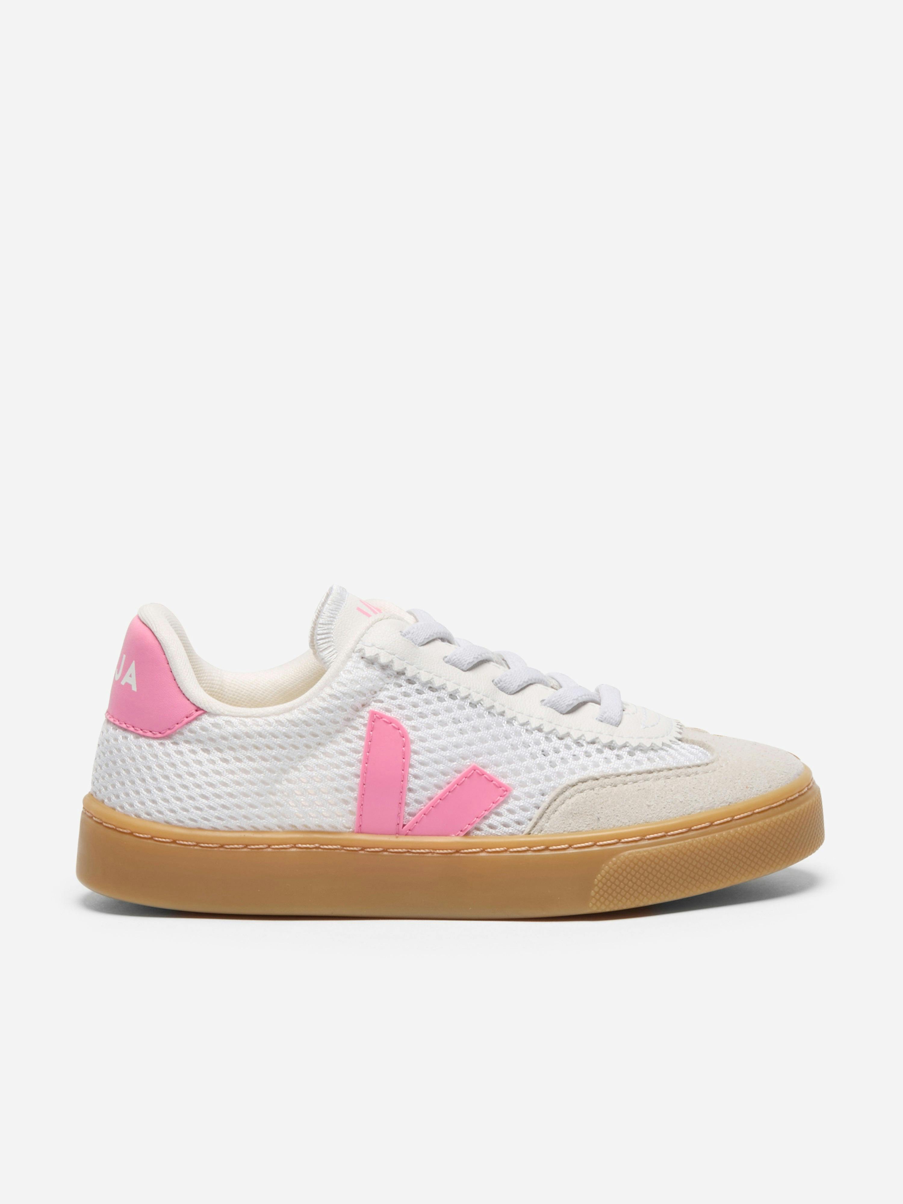 Veja Girls White Small Volley Trainers In - Eu 33 Uk 1.5