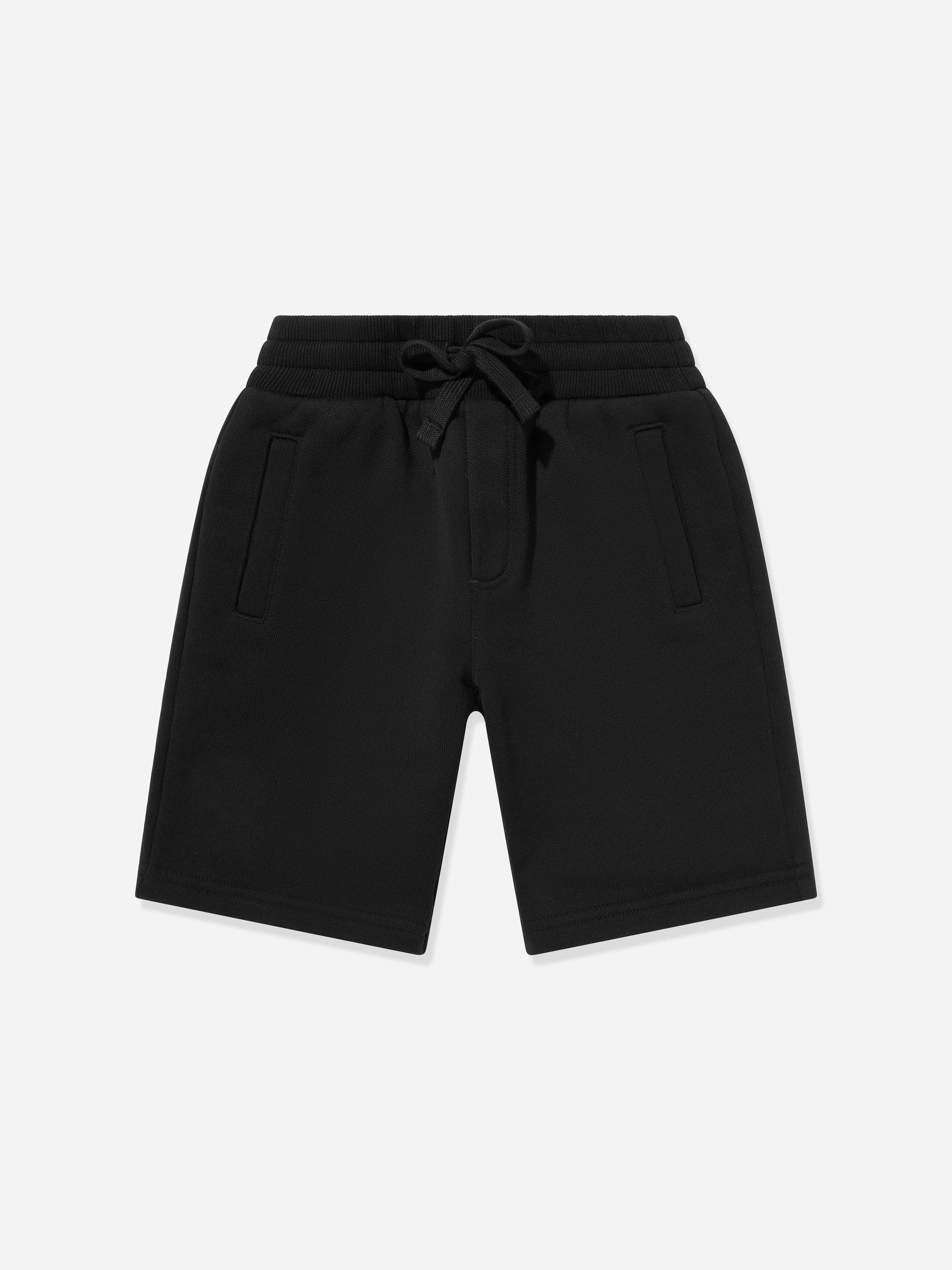 Dolce & Gabbana Kids Boys Black Dolce & Gabbana Bermuda Shorts In - 8 Yrs