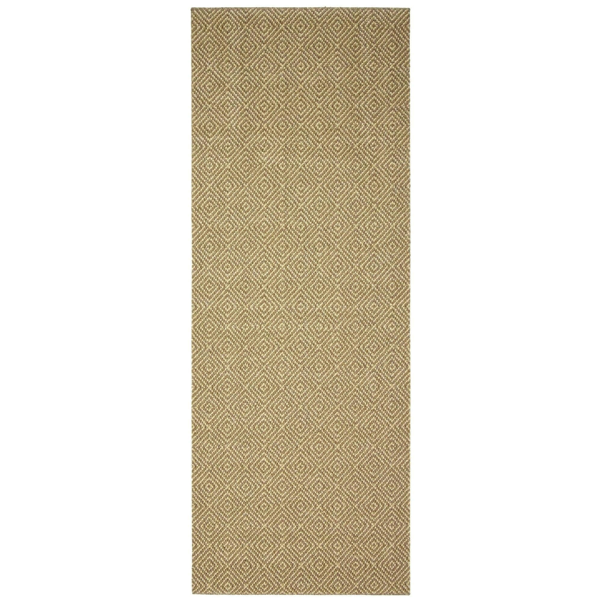 Washamat Prague Runner 180 x 67cm Mocha/Cream - Polypropylene Pile - Slip Resistant Latex Backing - Image 4