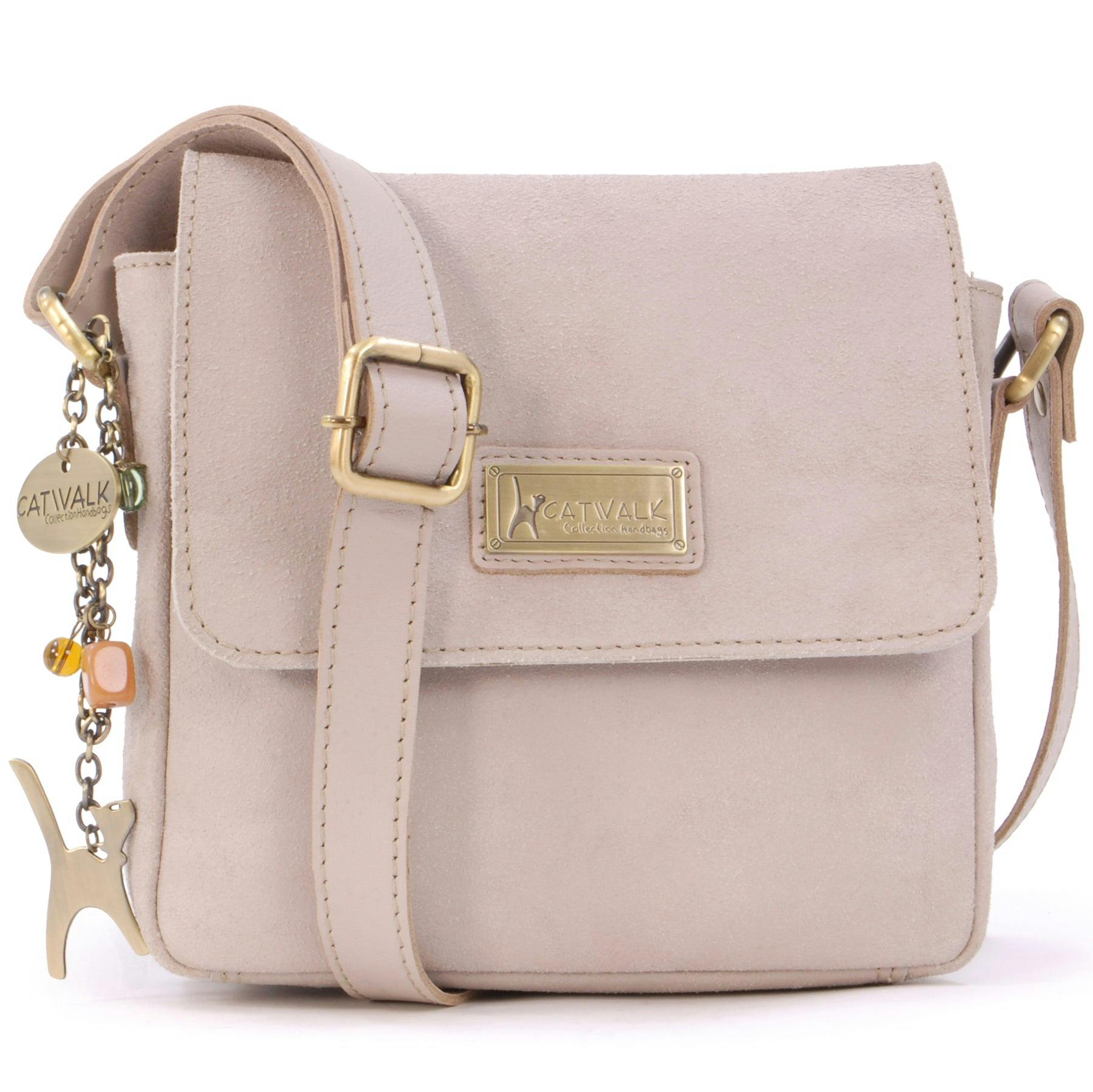 Catwalk Collection Handbags Light Sabine - Messenger Bag - S - Latte