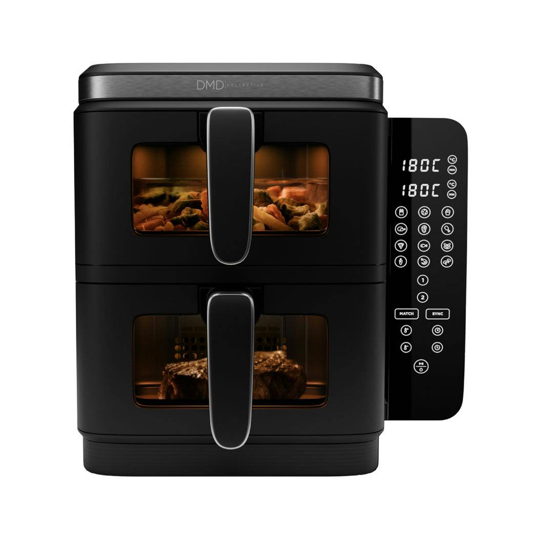 Dmd Collective 11L Double Air Fryer With Dual Drawers And 12 Cooking Functions