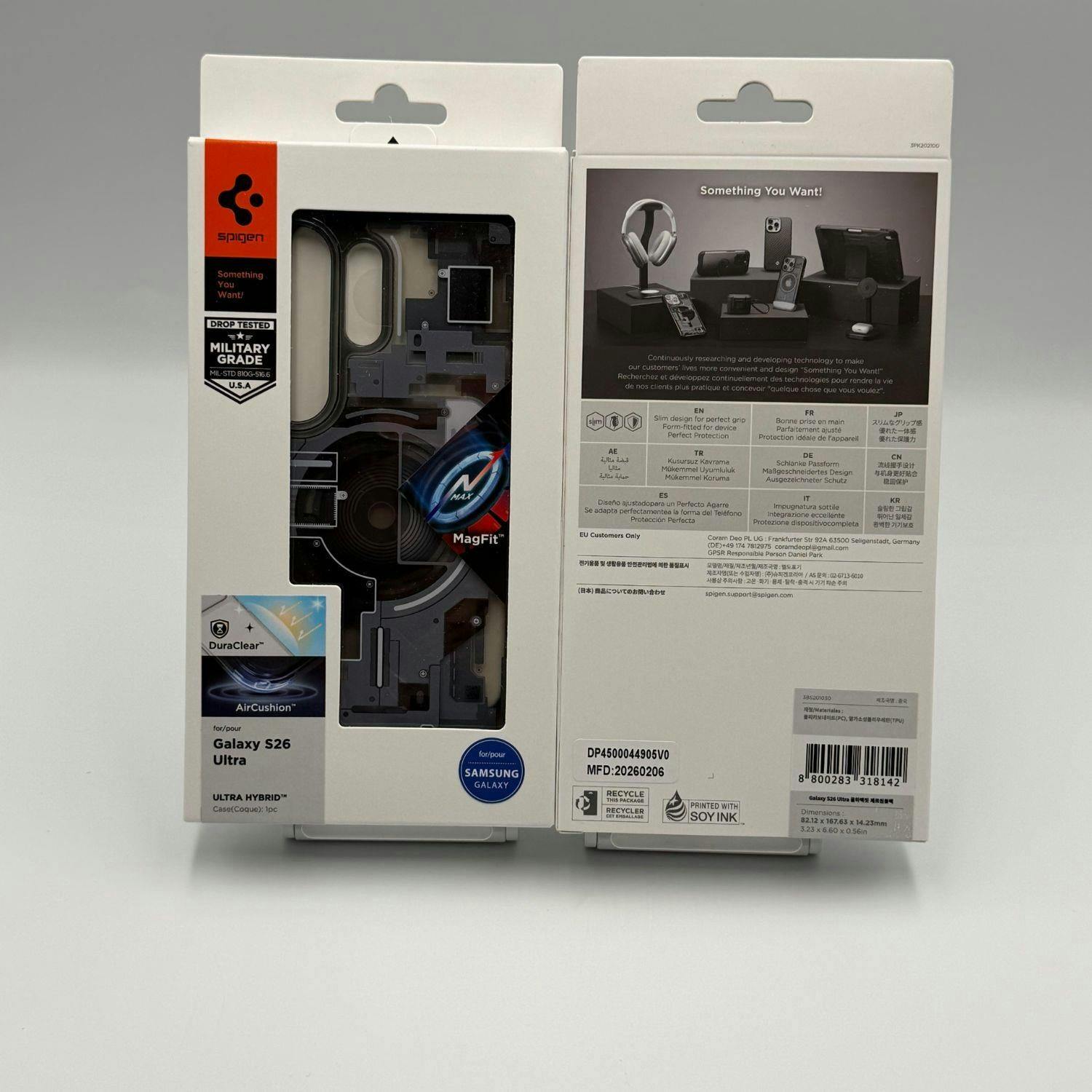 Spigen Black Ultra Hybrid Mag Case With Magfit For Samsung Galaxy S26 Ultra 6.9" Zero One - Acs10682
