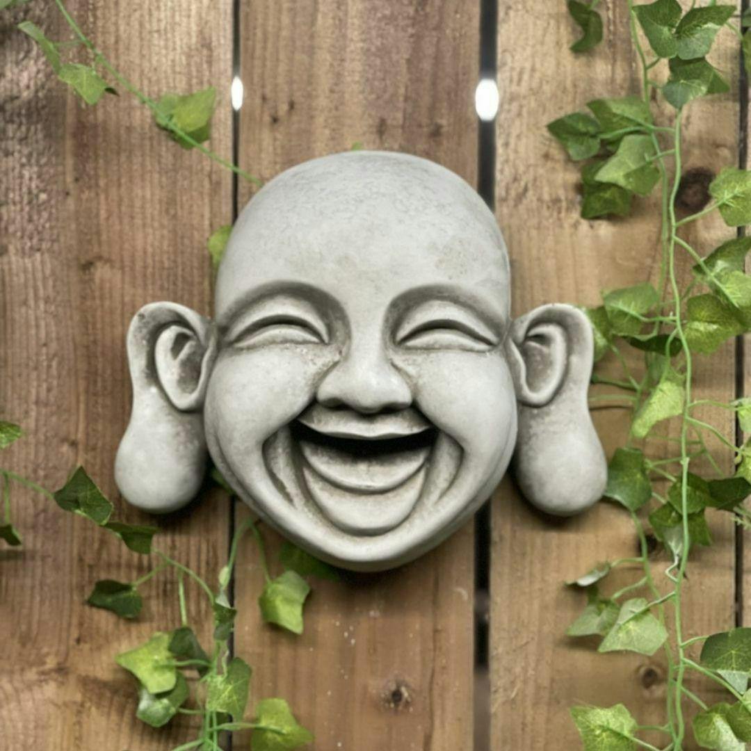 Osn Cheerful Large Wall Buddha Plaque