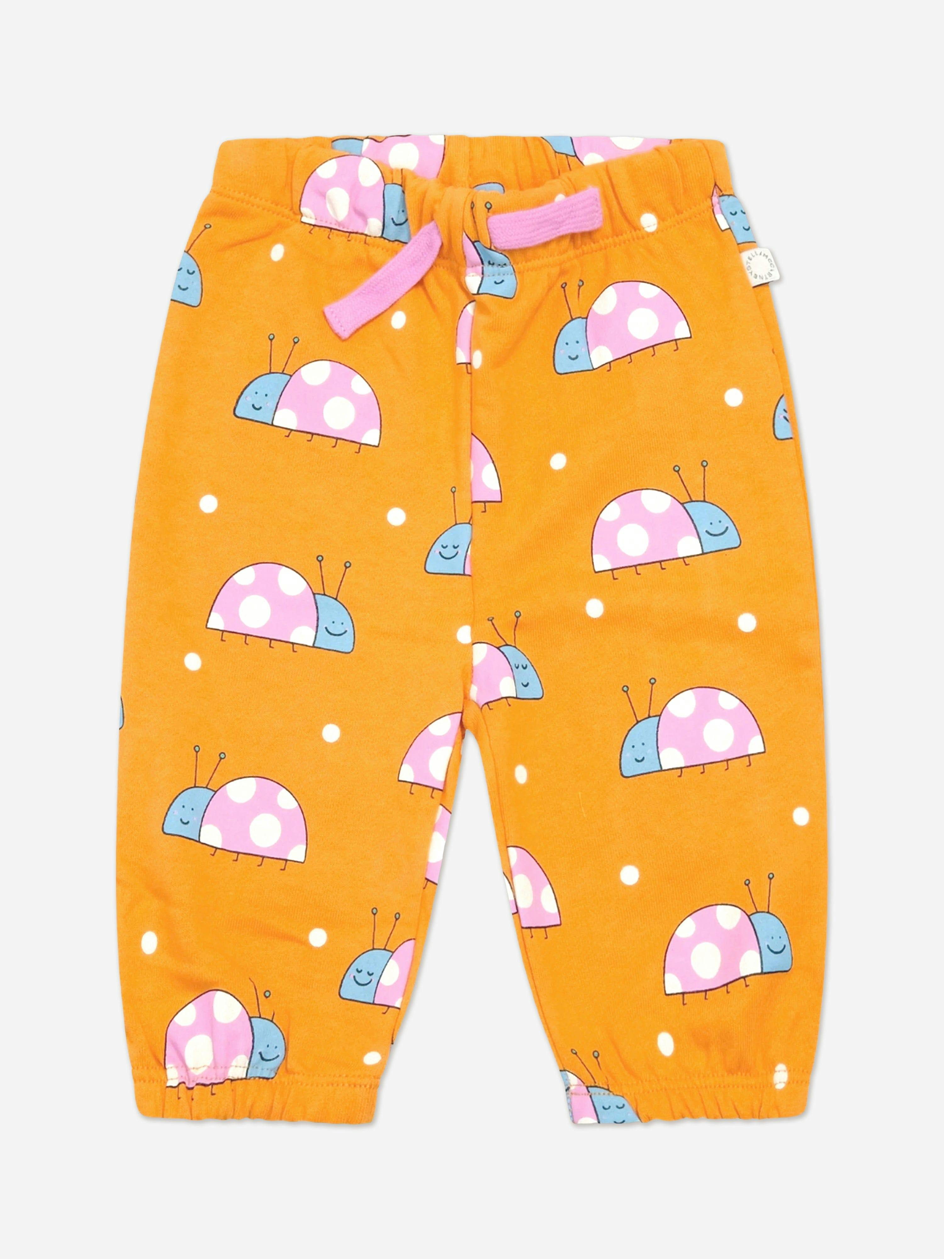 Stella Mccartney Kids Girls Orange Stella Mccartney Baby Ladybird Joggers In - 24 Months