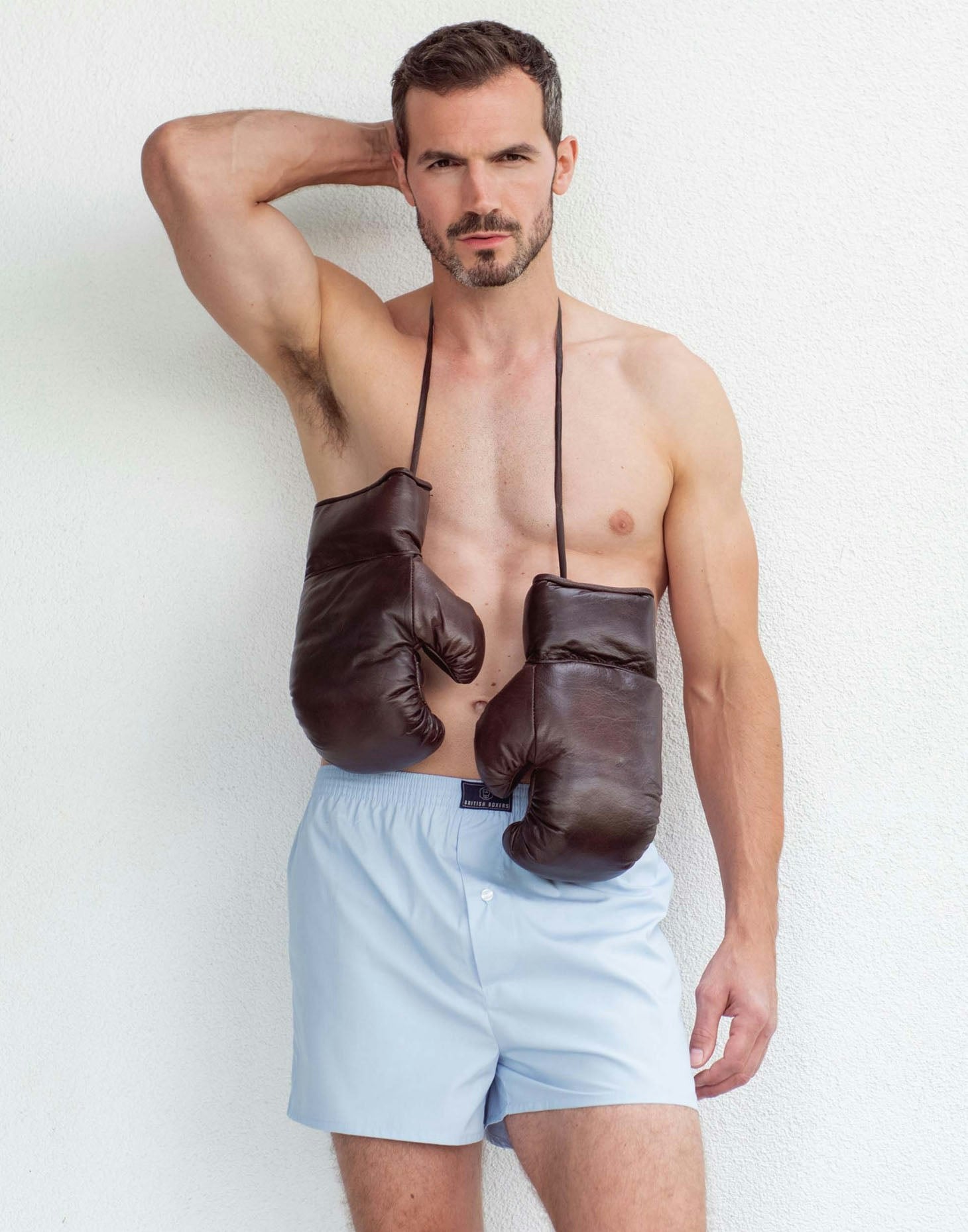 British Boxers Sky Blue – - Medium