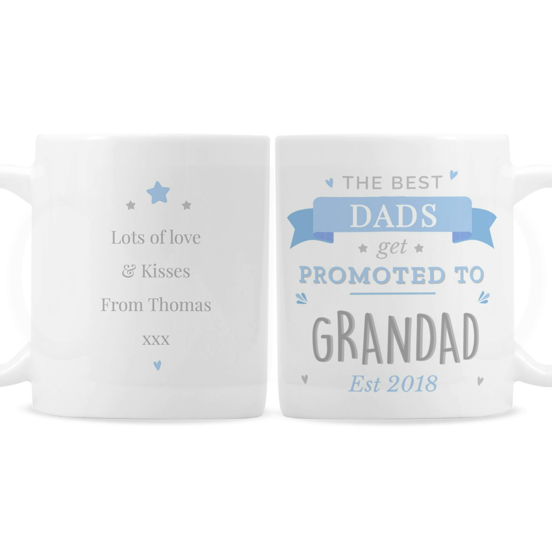 Personalised Memento Company Blue Personalised Promoted To Mug