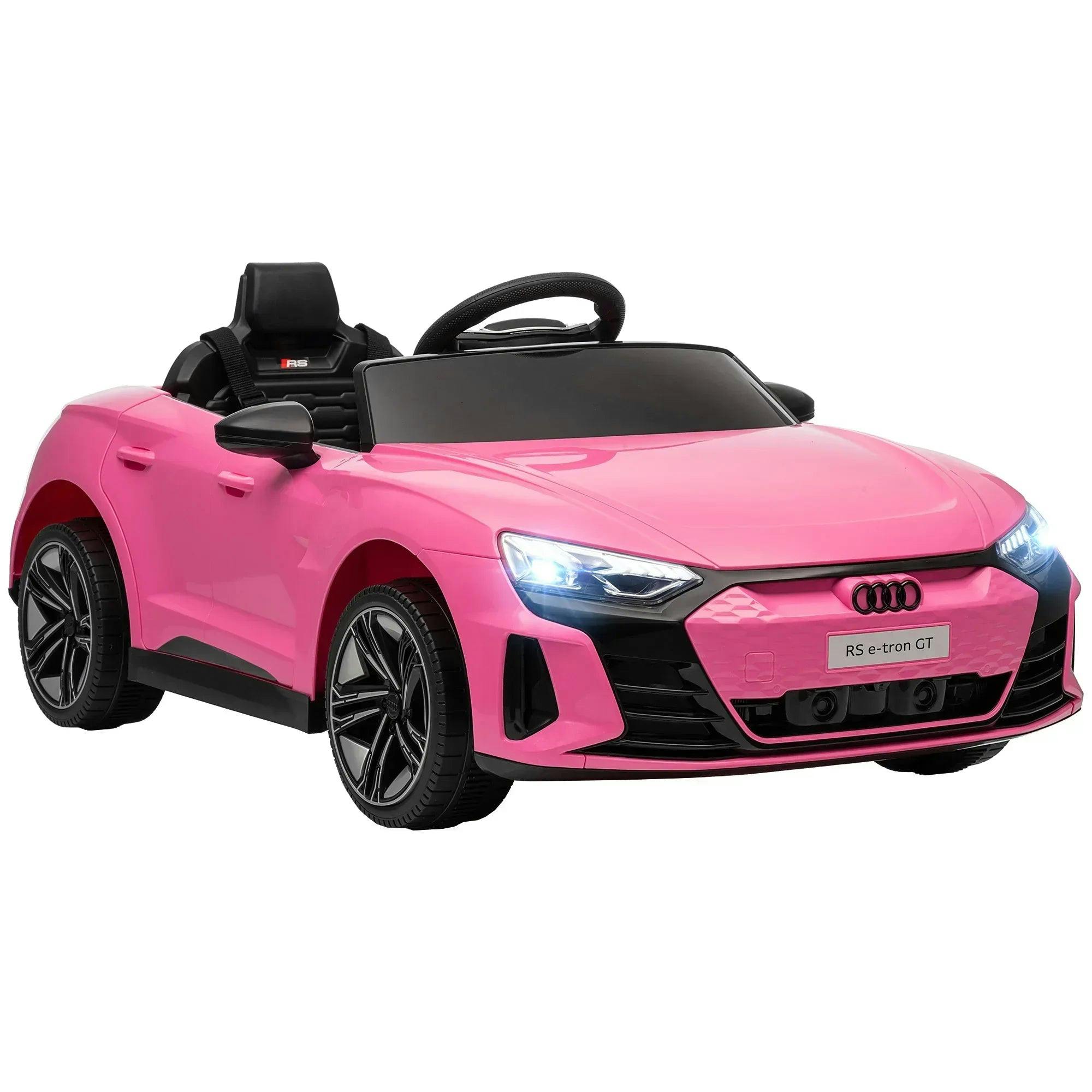 Tommy Toys Pink Audi RS e-tron GT Kids Electric Ride On Car - 12V Remote Control - Image 5