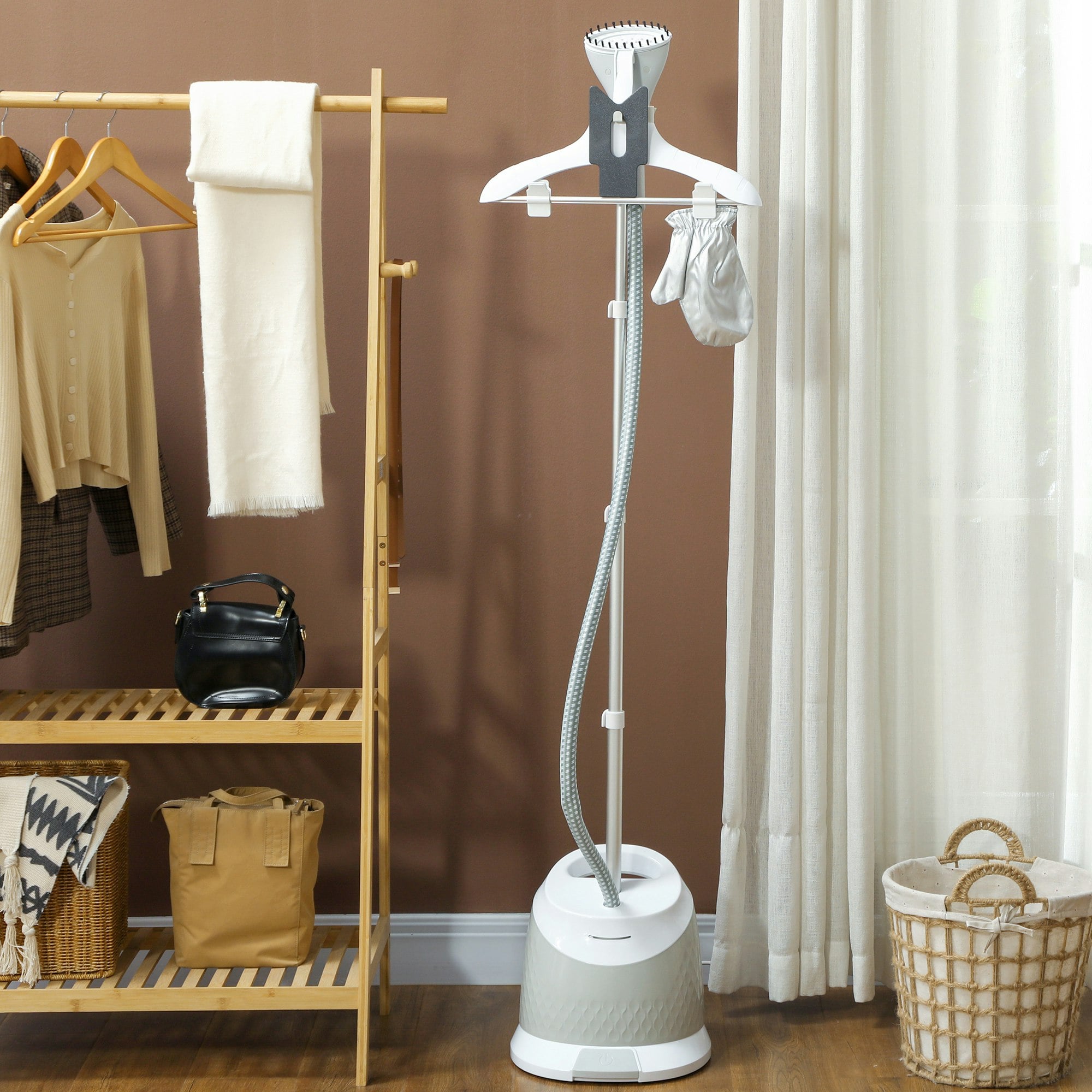 Rackhams Grey Clothes Steamer, Garment Steamer Clothing Wrinkle Remover,