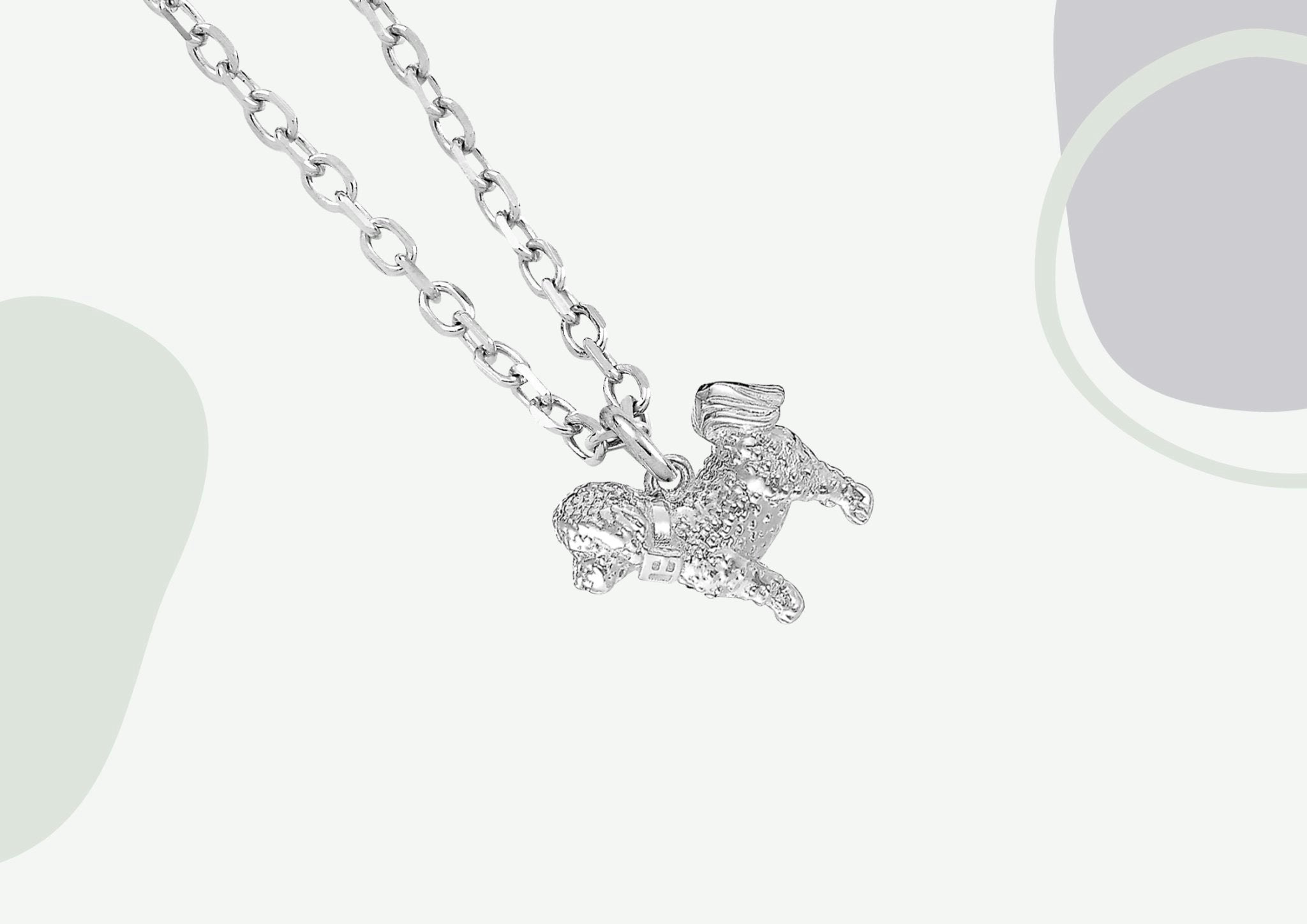 Mylee London Silver Bichon Frise Necklace - Personalised - No