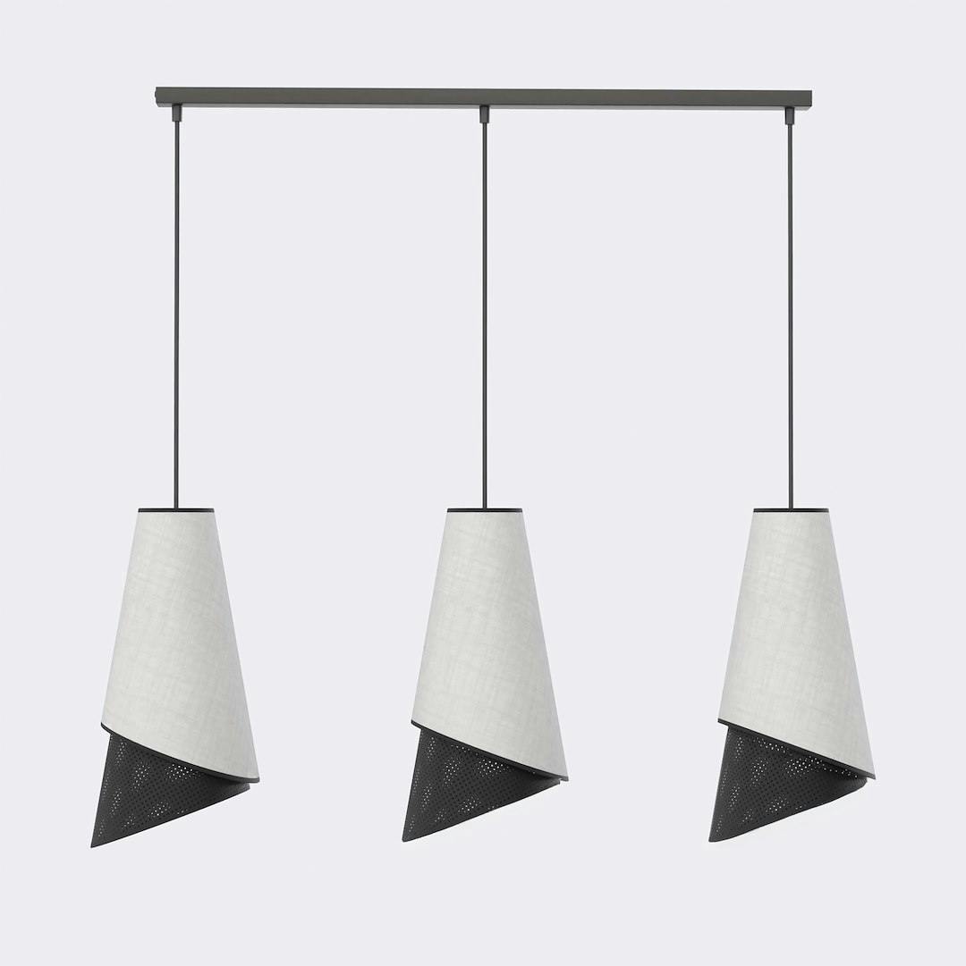 Emibig Black/Grey Moda Pendant Lamp 3 X E27
