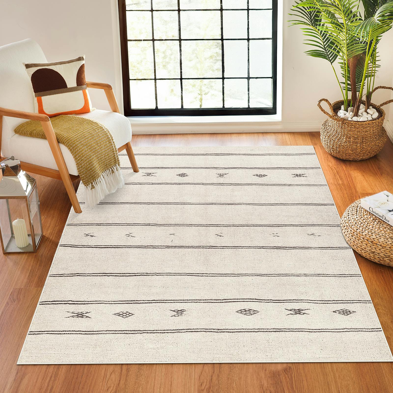 Livabliss Ivory/Black Becki Owens Rivi-Global Rug - 200 X 275 Cm