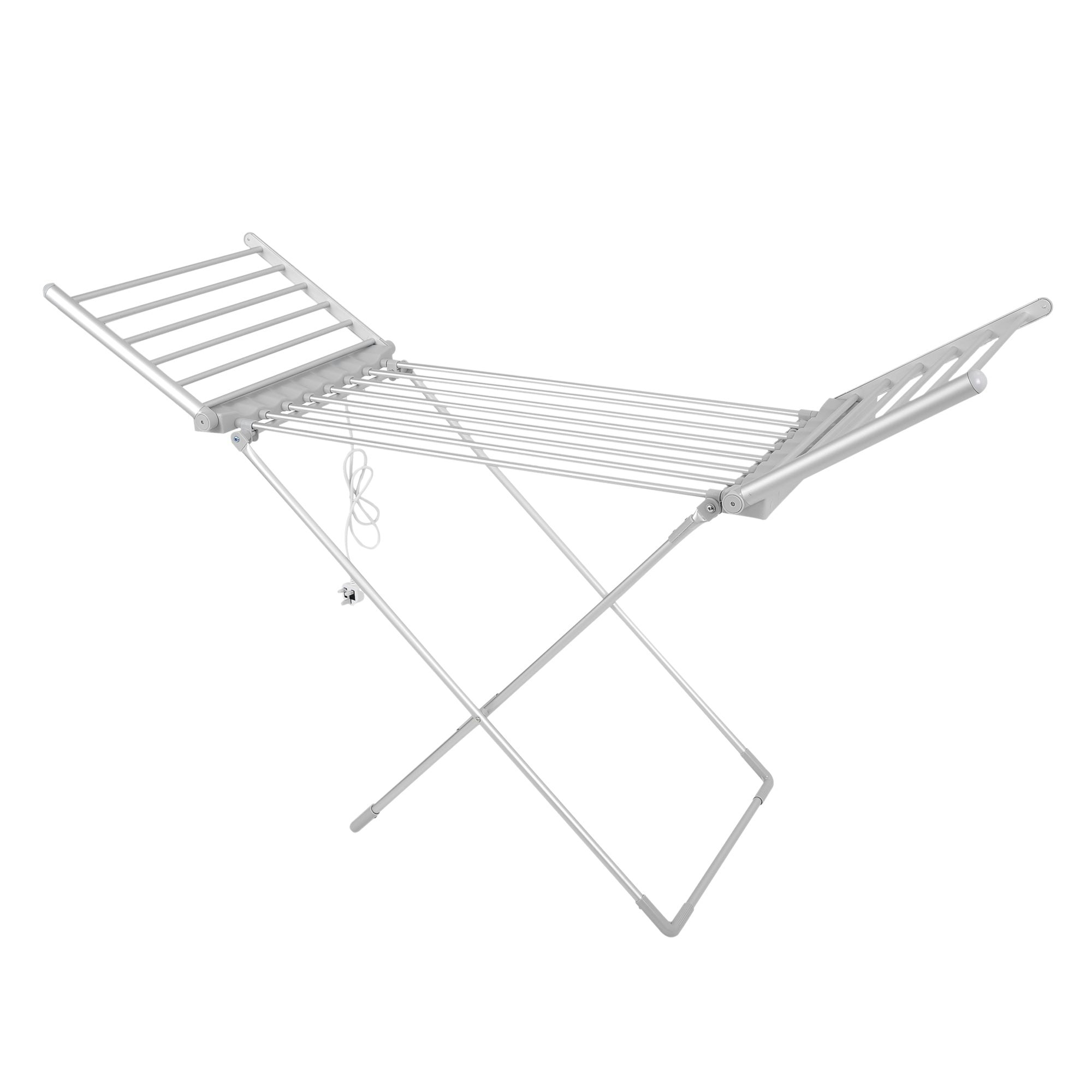 Rackhams White Winged Electric Heated Clothes Airer