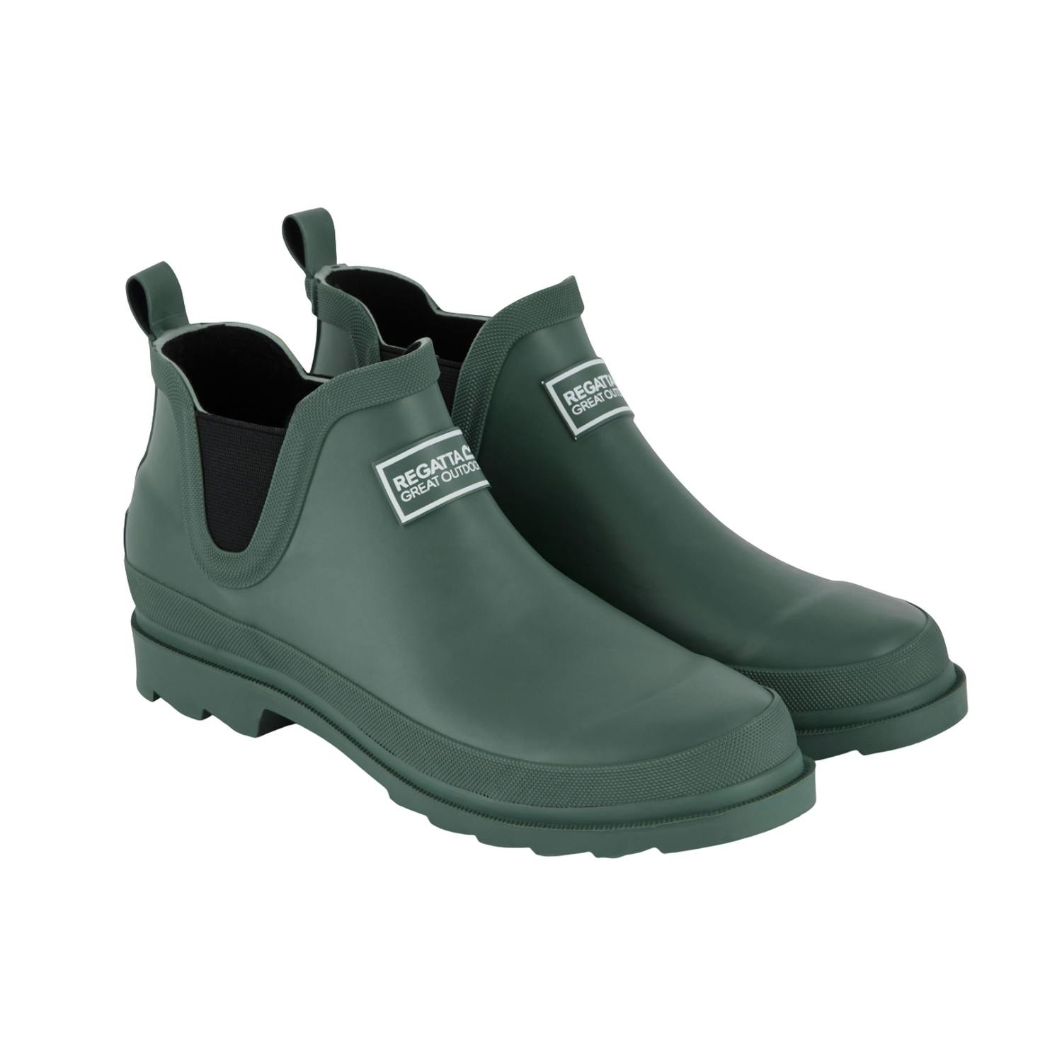 Regatta Women's Dark/Green Harper Plain Ankle Wellington Boots - Forest - 3 Uk - Forest - 100% Mixed