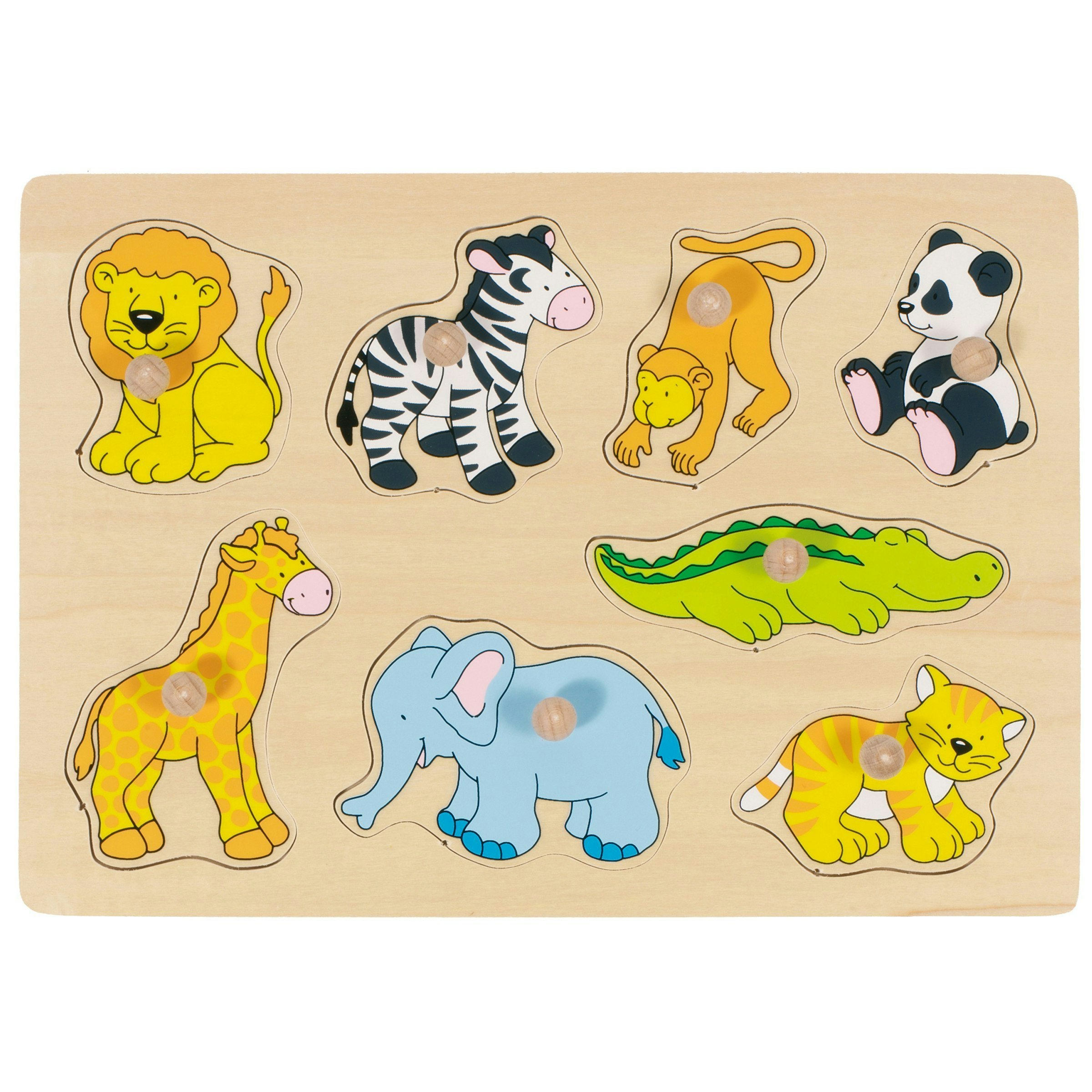 Goki Lift-Out Puzzle - Zoo Animals