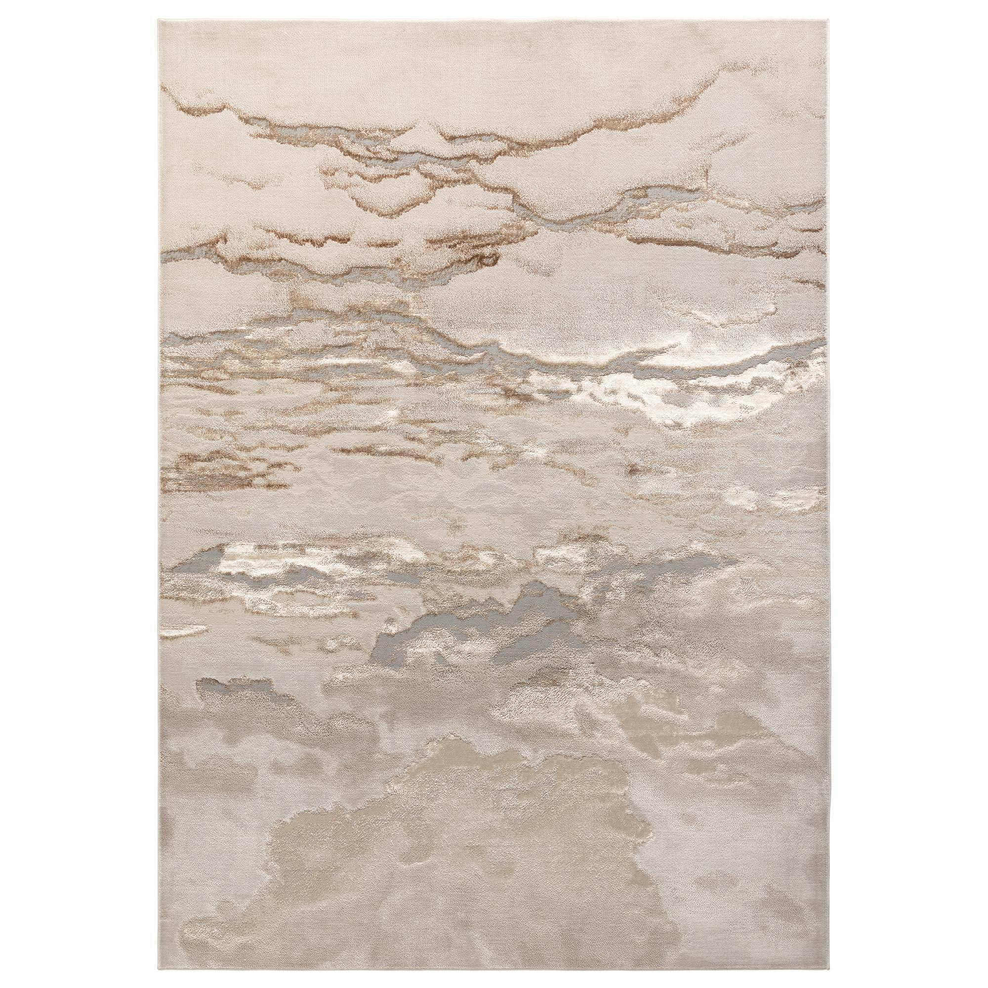 Rackhams White Aurora Au17 Linea Rug - 120X170cm
