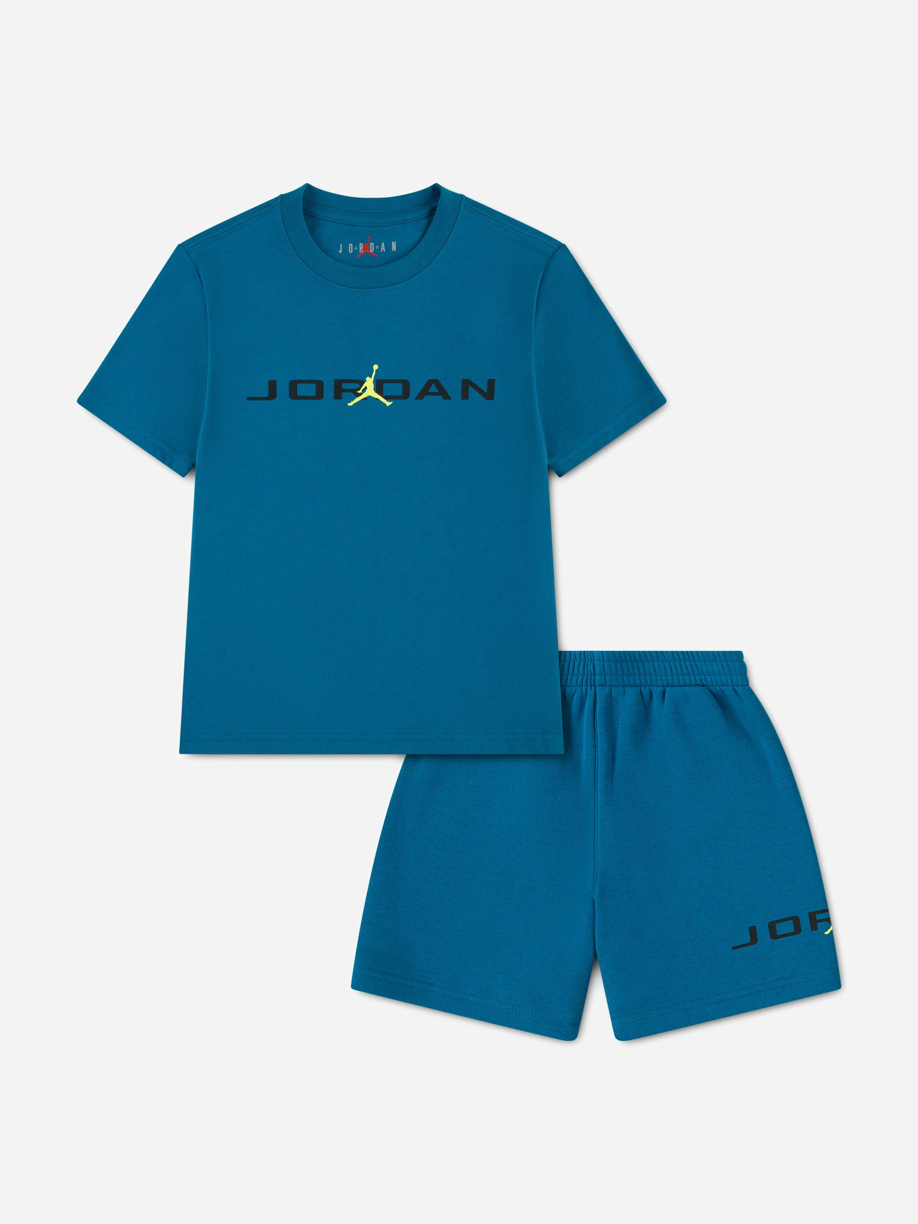 Jordan Boys Blue Mj Stretch Hbr Short Set In - 6 - 7 Years