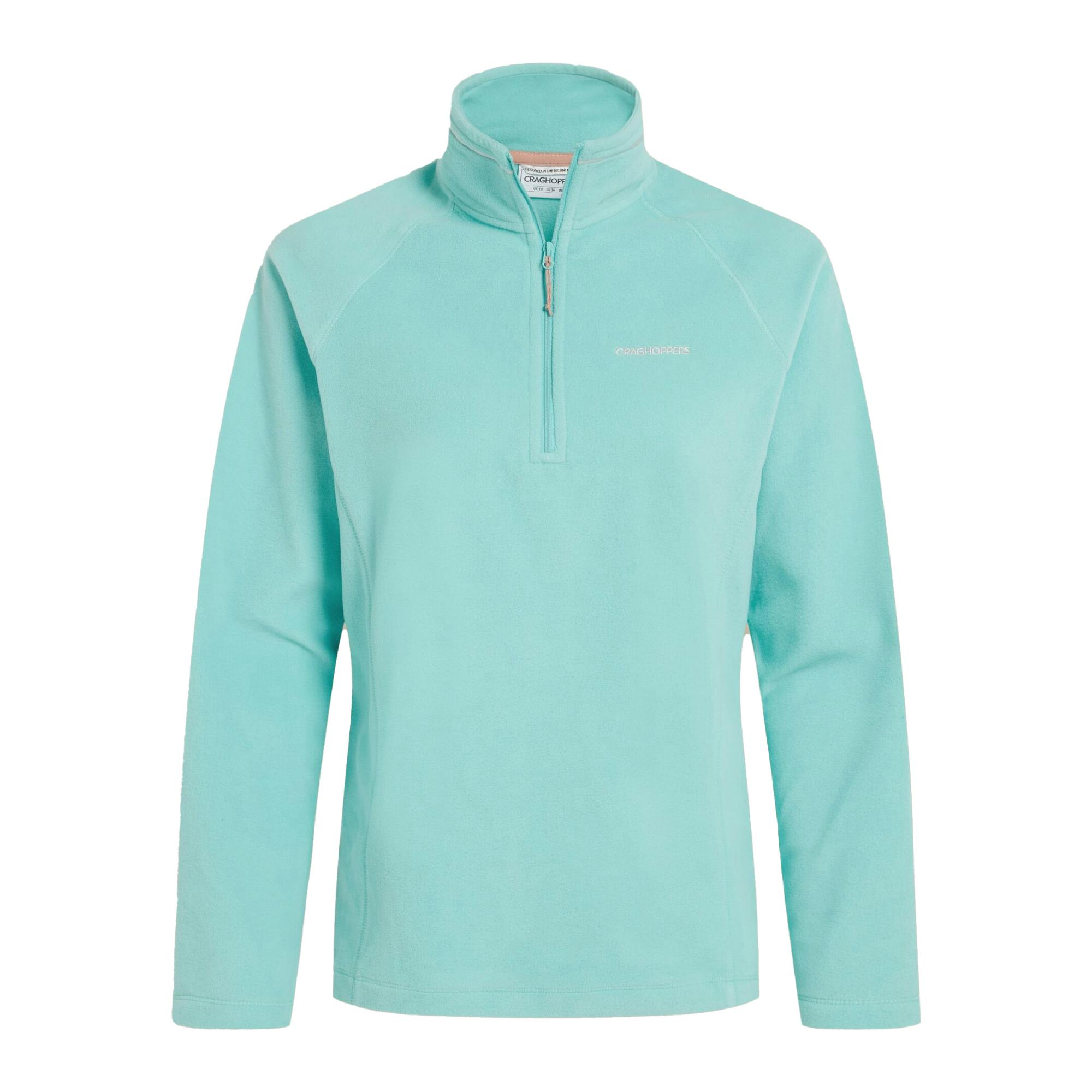Craghoppers Women's Miska Vi Half Zip Fleece - Aqua Sky - 24 Uk - Aqua Sky - 100% Polyester