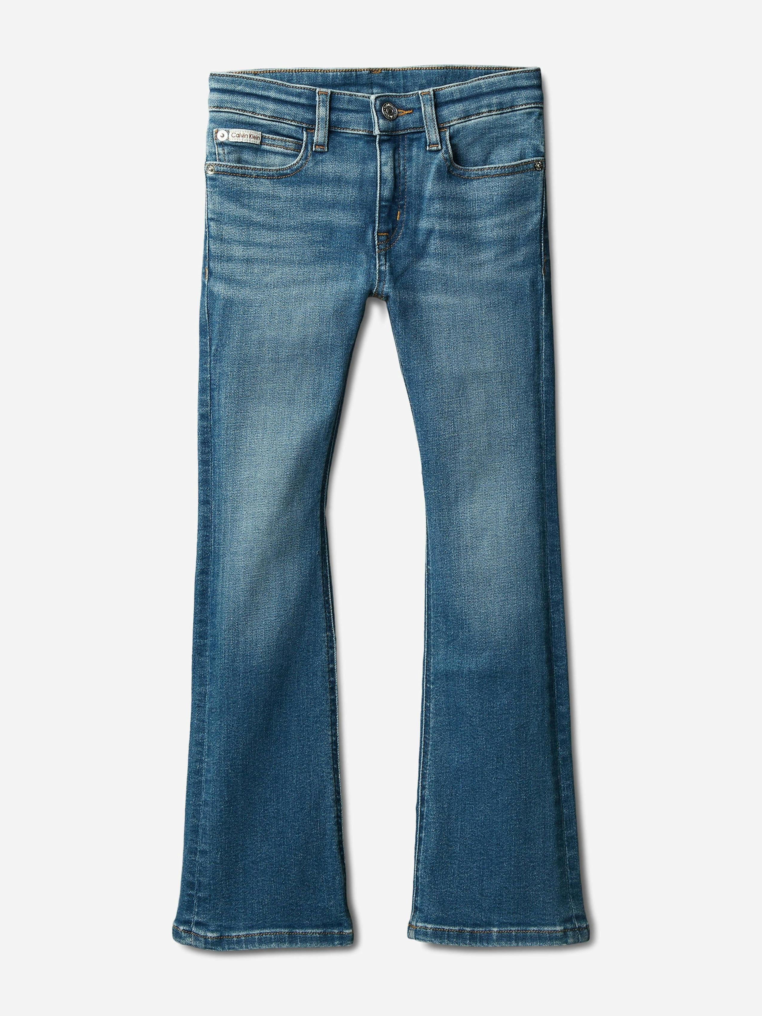 Calvin Klein Girls Blue Mr Flare Essential Jeans In - 14 Yrs