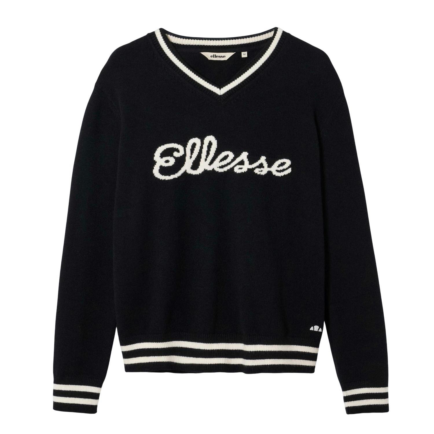 Ellesse Men's Black Giocios Knitted Sweater Top - S