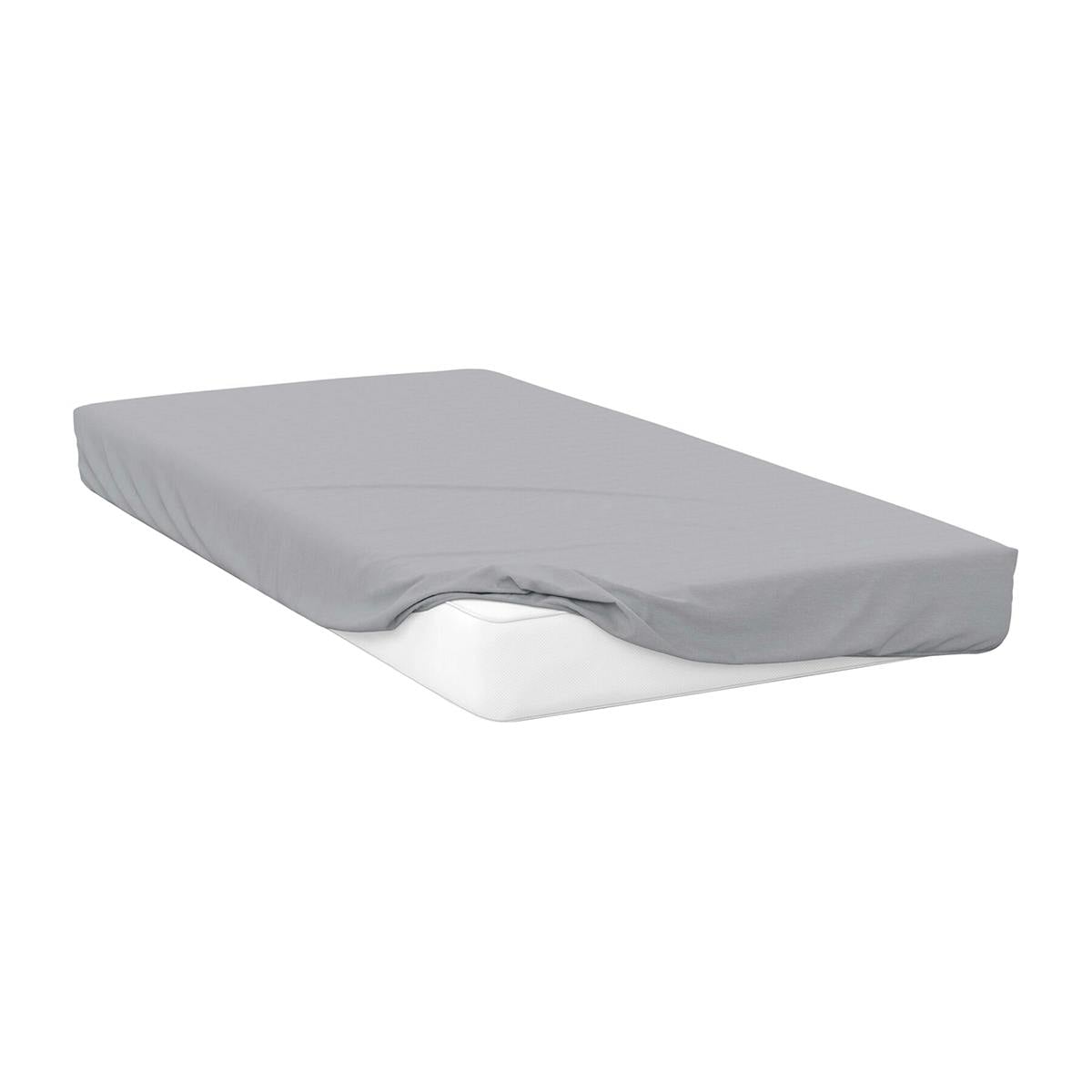 Belledorm Cotton Sateen 1000 Thread Count Extra Deep Fitted Sheet - Platinum - Platinum - Superking - 100% Cotton