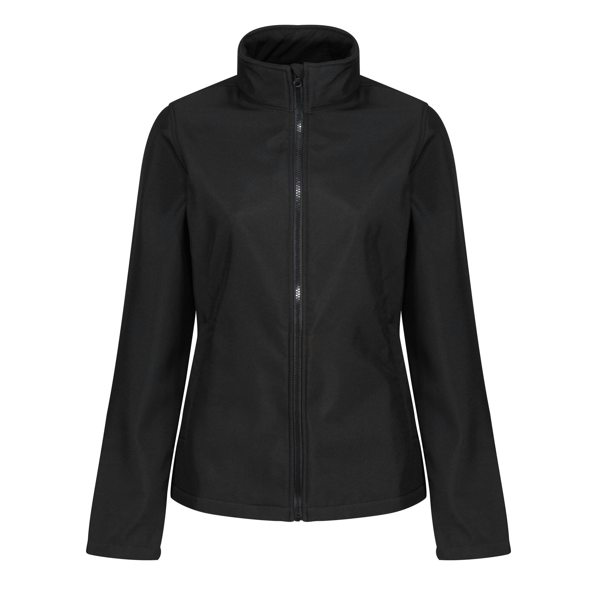 Regatta Women's Black Standout Ablaze Printable Soft Shell Jacket - / - Black/ - Size 18