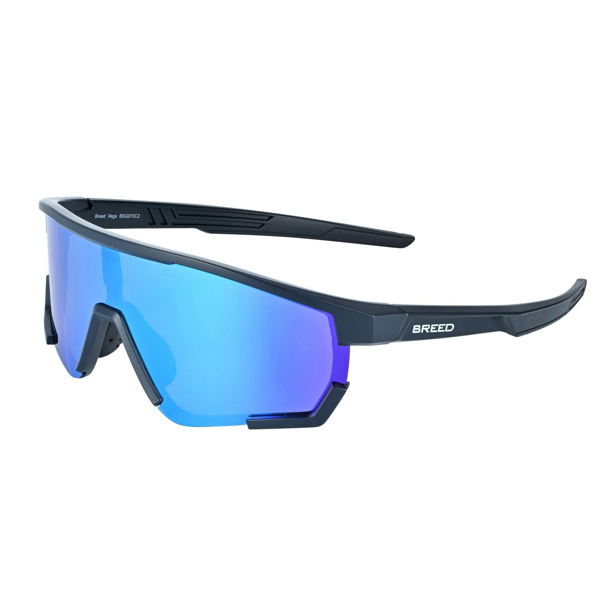 Breed Black/Blue Vega Polarized Sunglasses