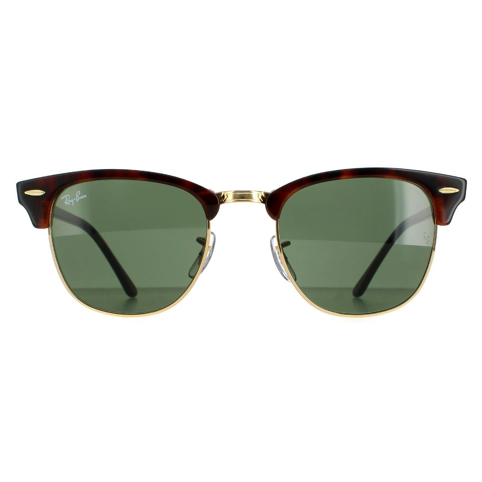 Ray-Ban Brown Round Havana Green Clubmaster 3016 Sunglasses In - Image 19