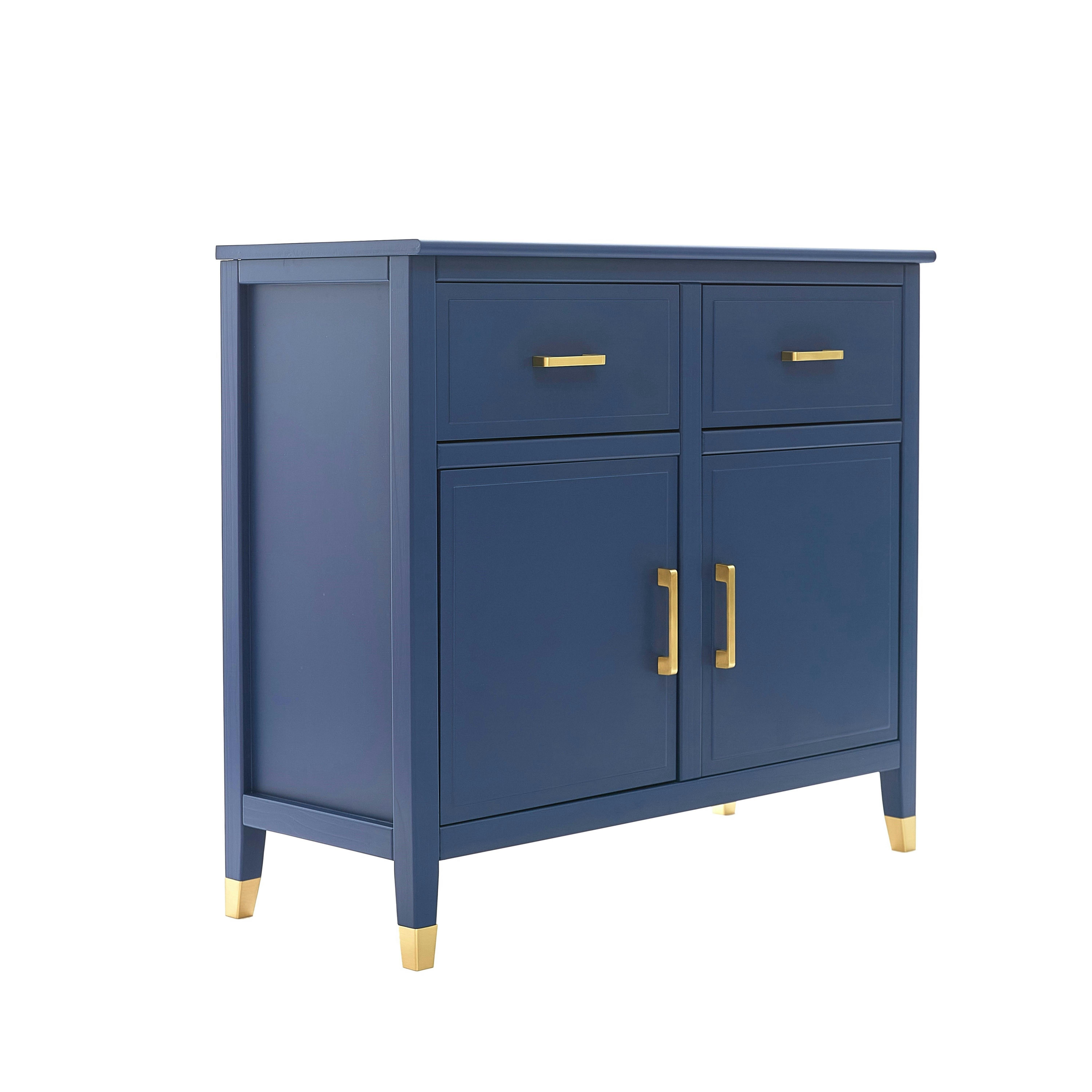 Rackhams Blue Palazzi 2+2 Sideboard H85 W95 D40cm - Navy