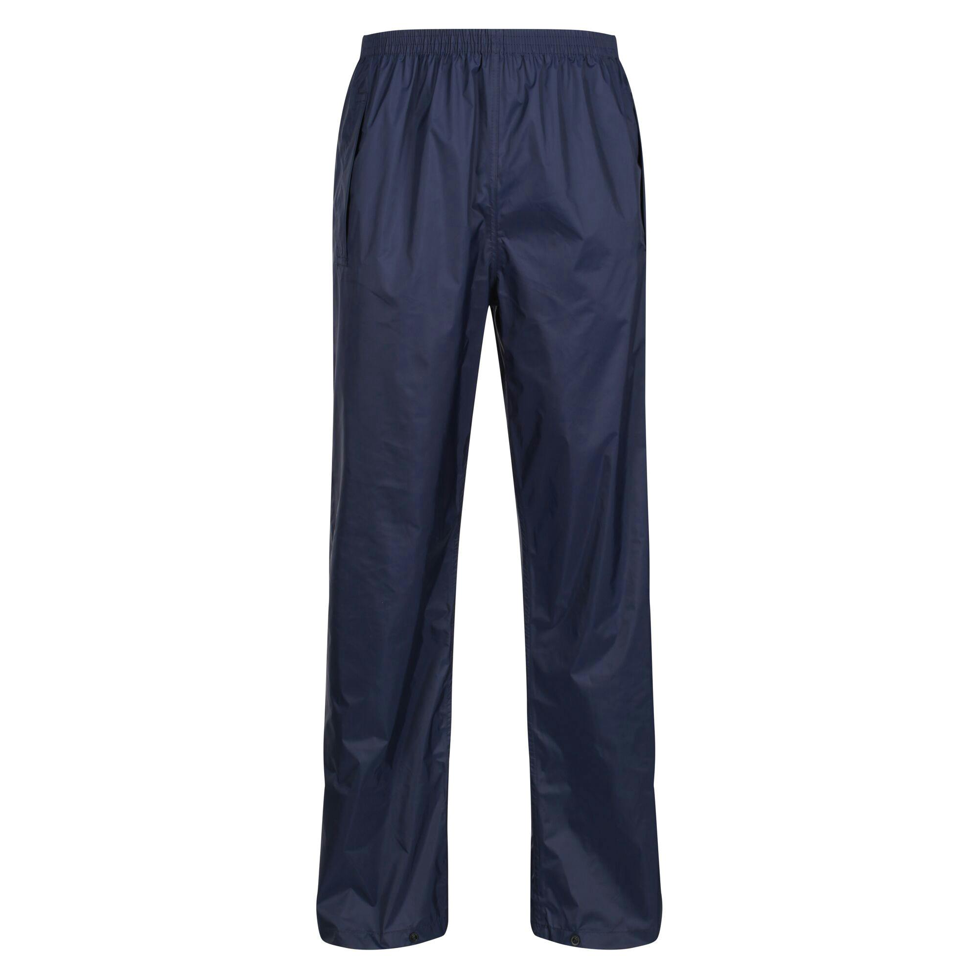 Regatta Men's Pro Packaway Waterproof Breathable Overtrousers - Navy - Xs - Navy - 100% Polyamide