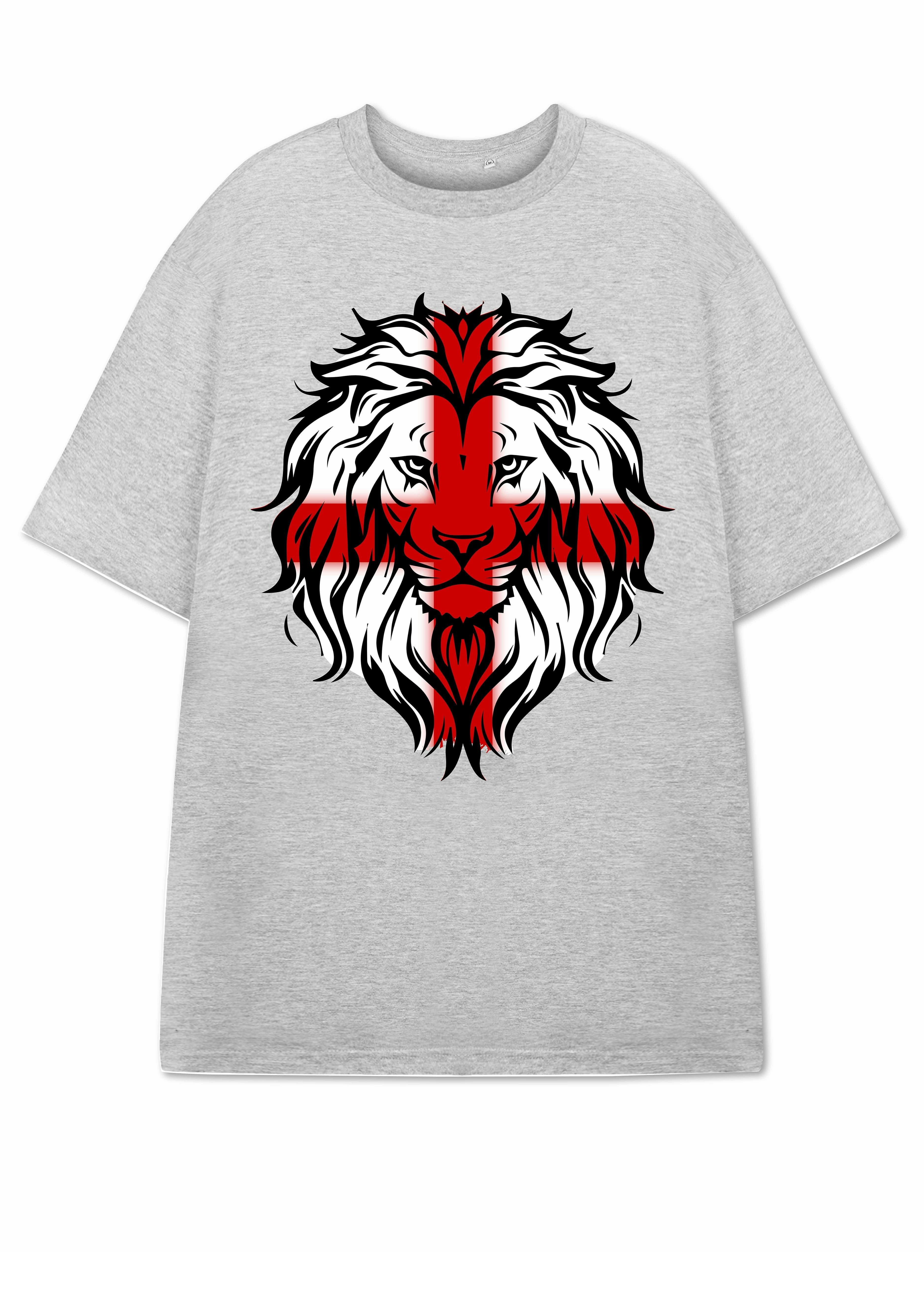 Vanilla Underground Unisex Grey Show Me The Merch Lion Short Sleeved T-Shirt - XXX-Large