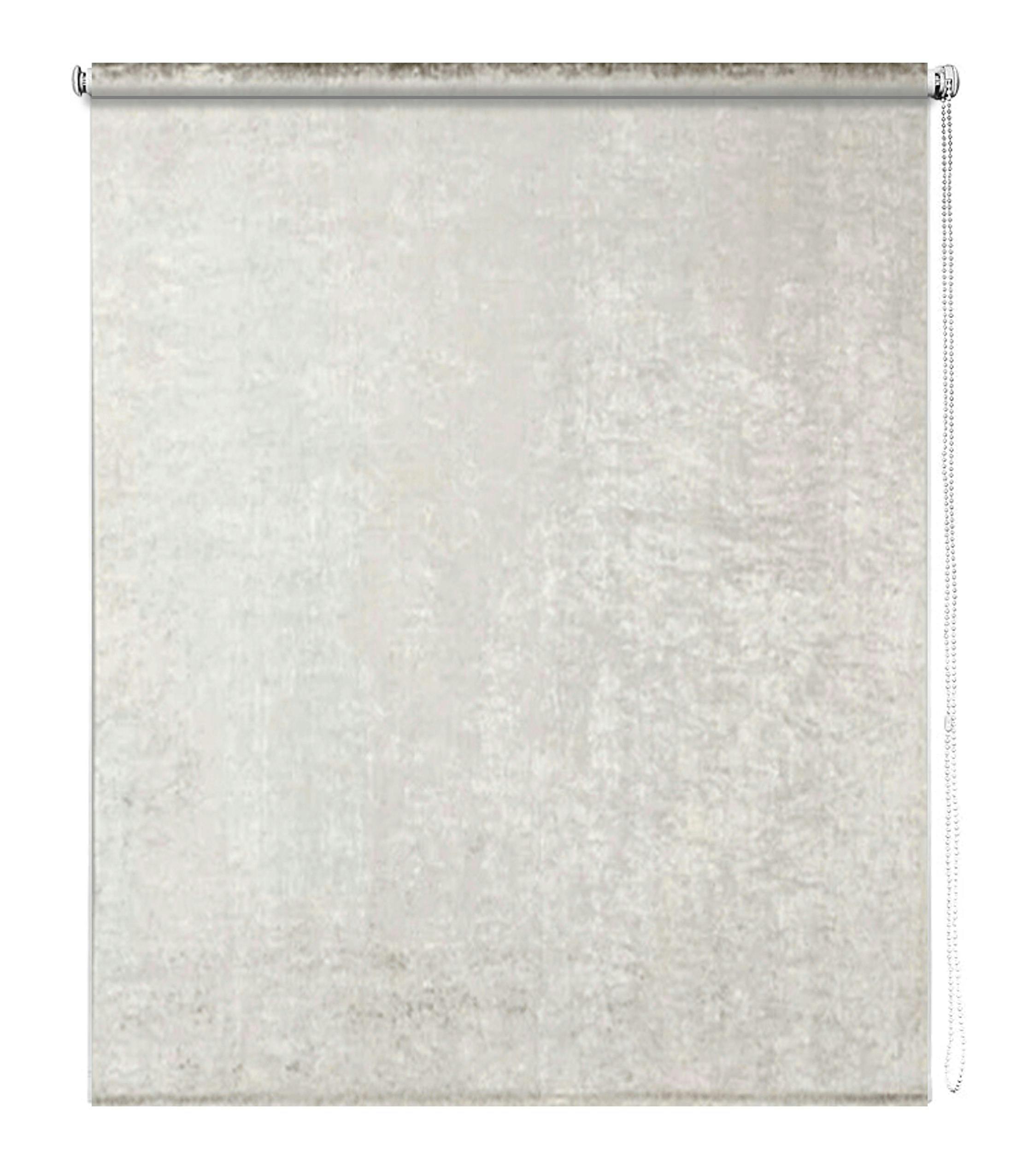 Newedgeblinds Light Champagne Crushed Velvet Roller Blinds - 120Cm