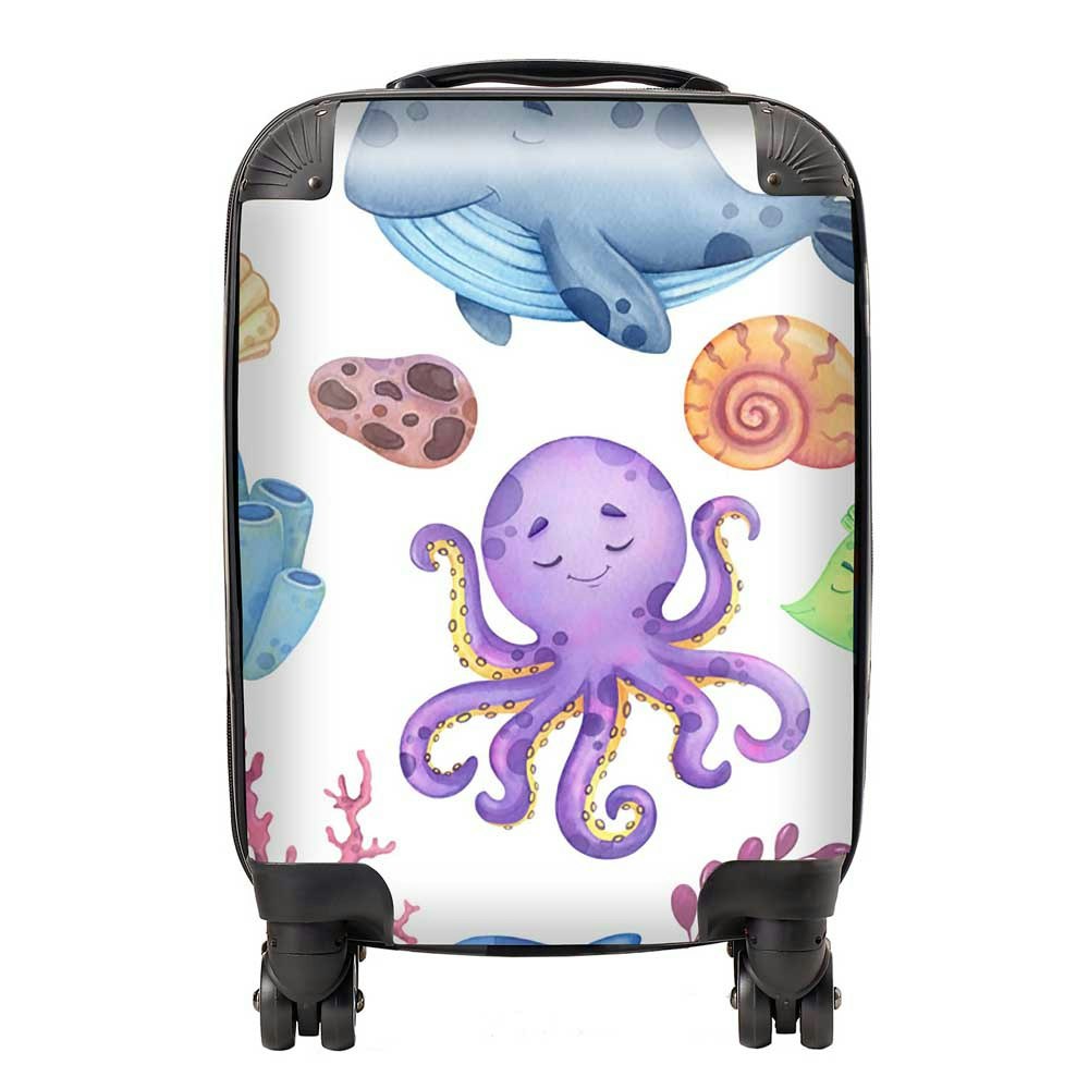 Warren Reed Children's Sea Life Suitcase - Mini Cabin