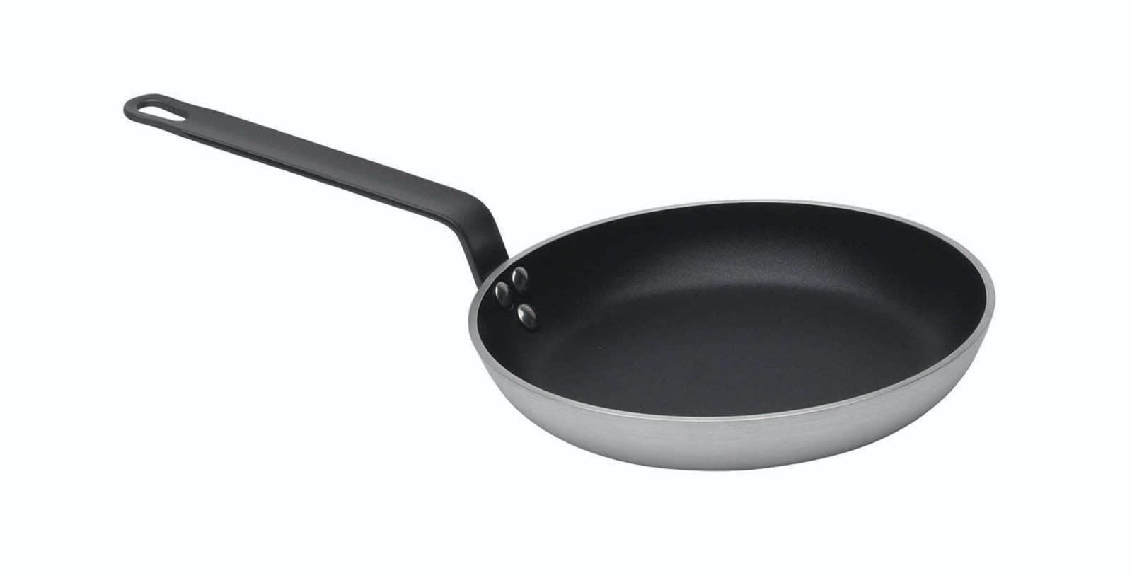 Rackhams Black Heavy Duty 24Cm Frypan - Aluminium - Frying Pan