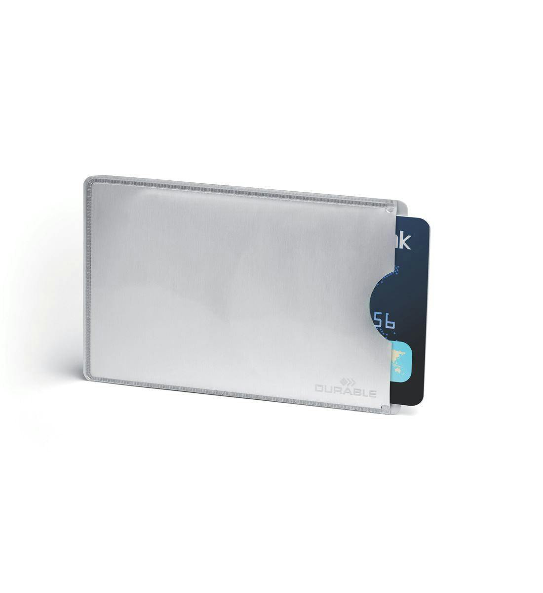 Durable Silver Certified Rfid Secure Credit Card Wallet Sleeve | 10 Pack |