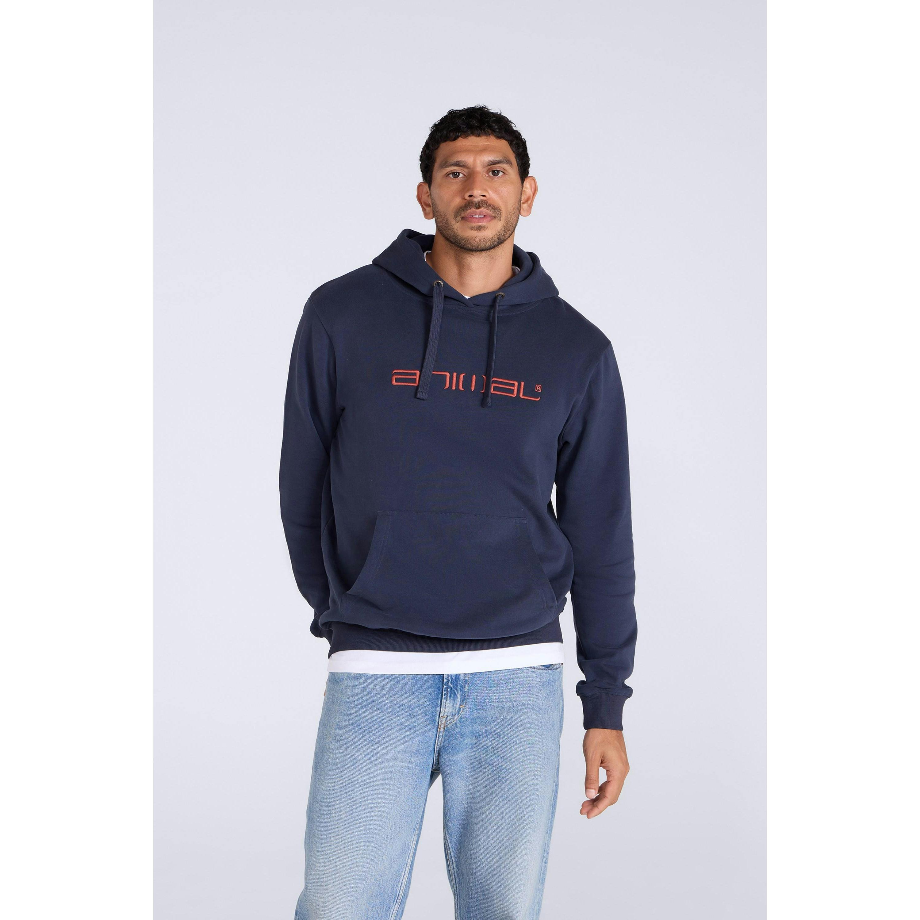 Animal Men's Blue Driver Logo Organic Hoodie - Corn - Corn - M - 100% Organic Cotton