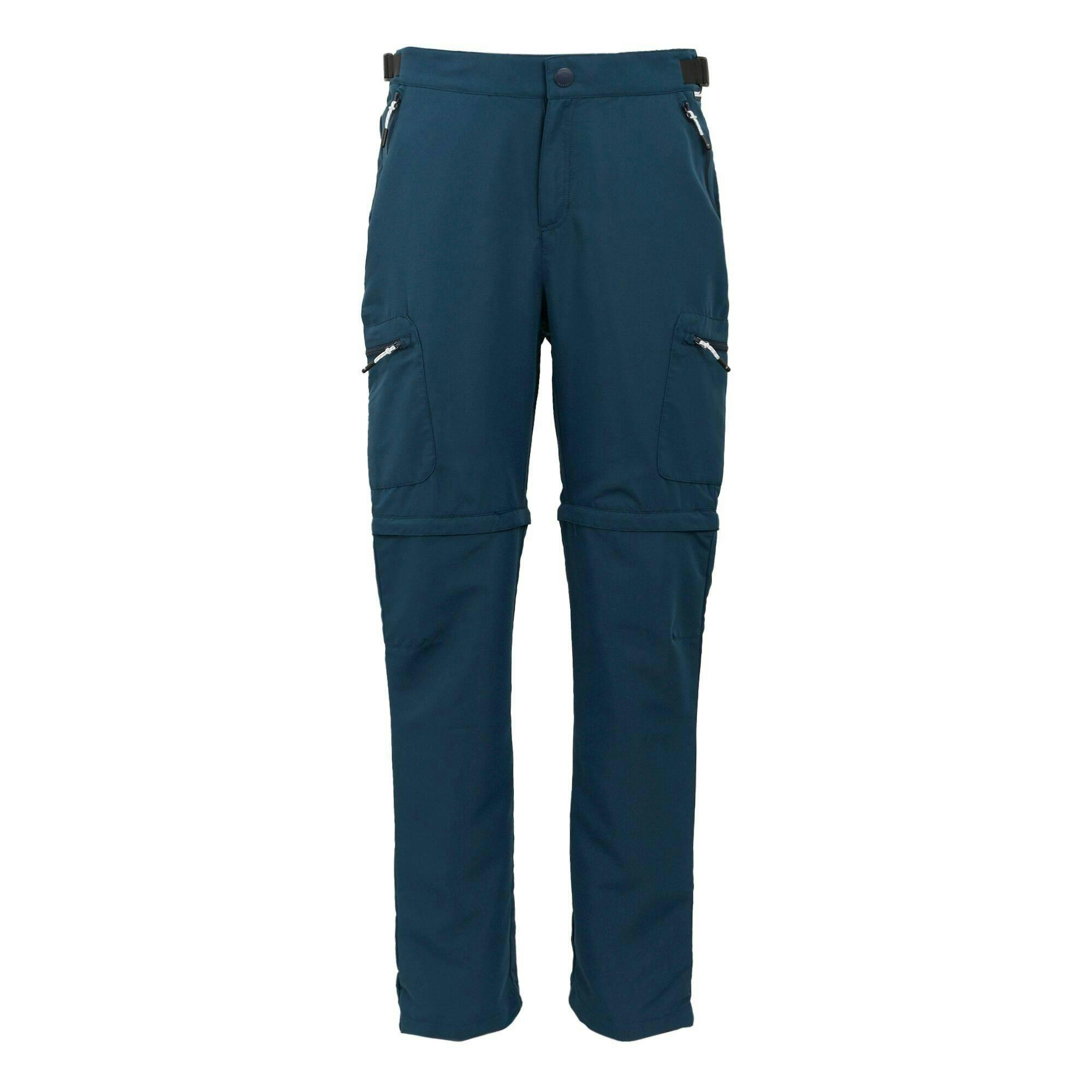Regatta Men's Leesville Iii Zip-Off Hiking Trousers - Moonlight Denim - Moonlight Denim - 38R - 100% Recycled Polyester