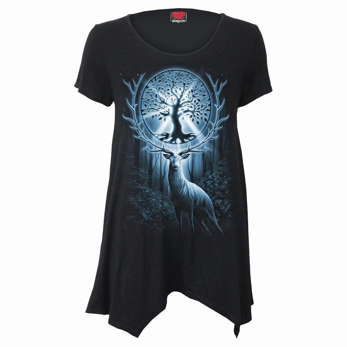 Spiral Tree Of Life - Smock - Tunic Casual Top - S - Digital - Digital