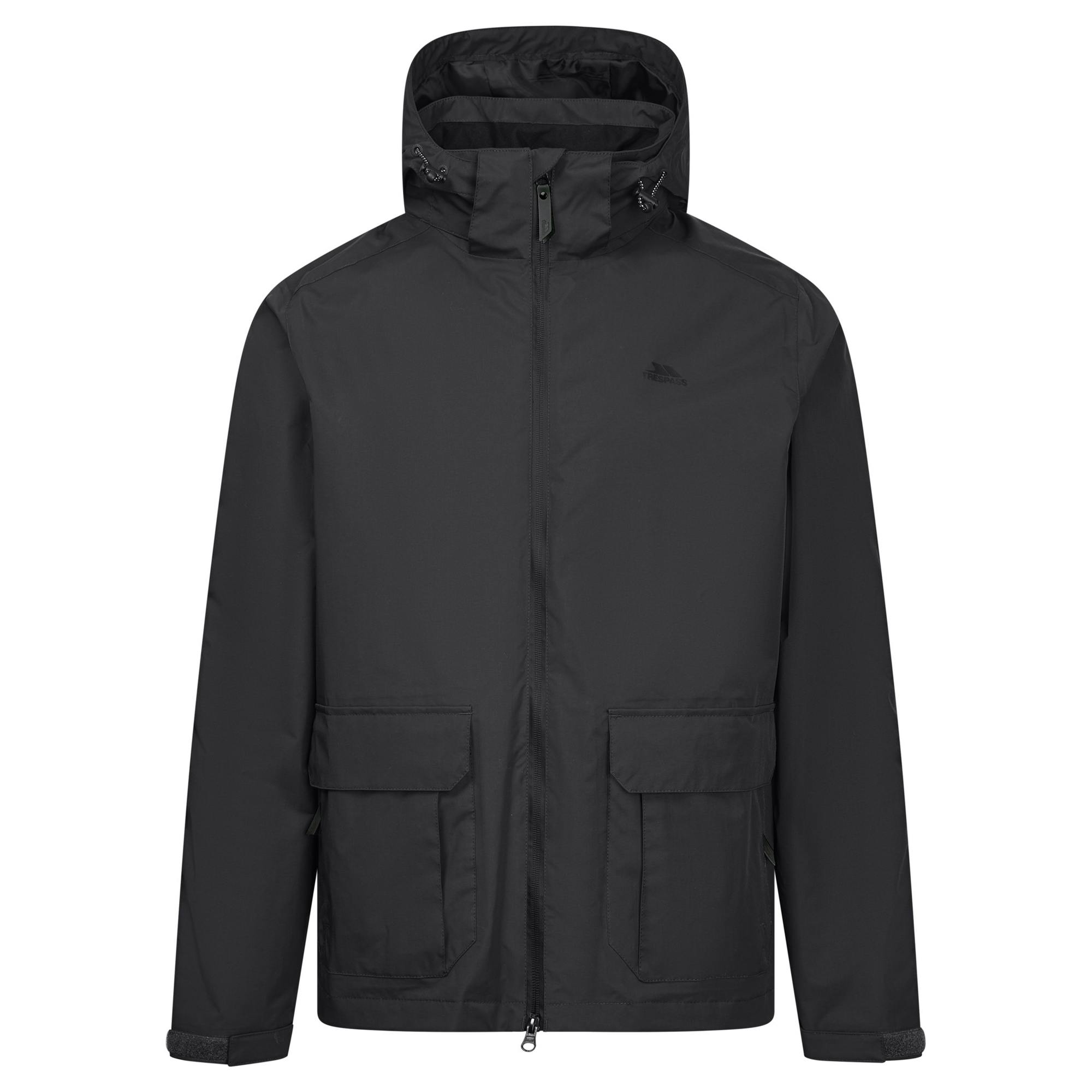 Trespass Men's Dark/Grey Fyfinn Padded Waterproof Jacket - L - 100% Polyester