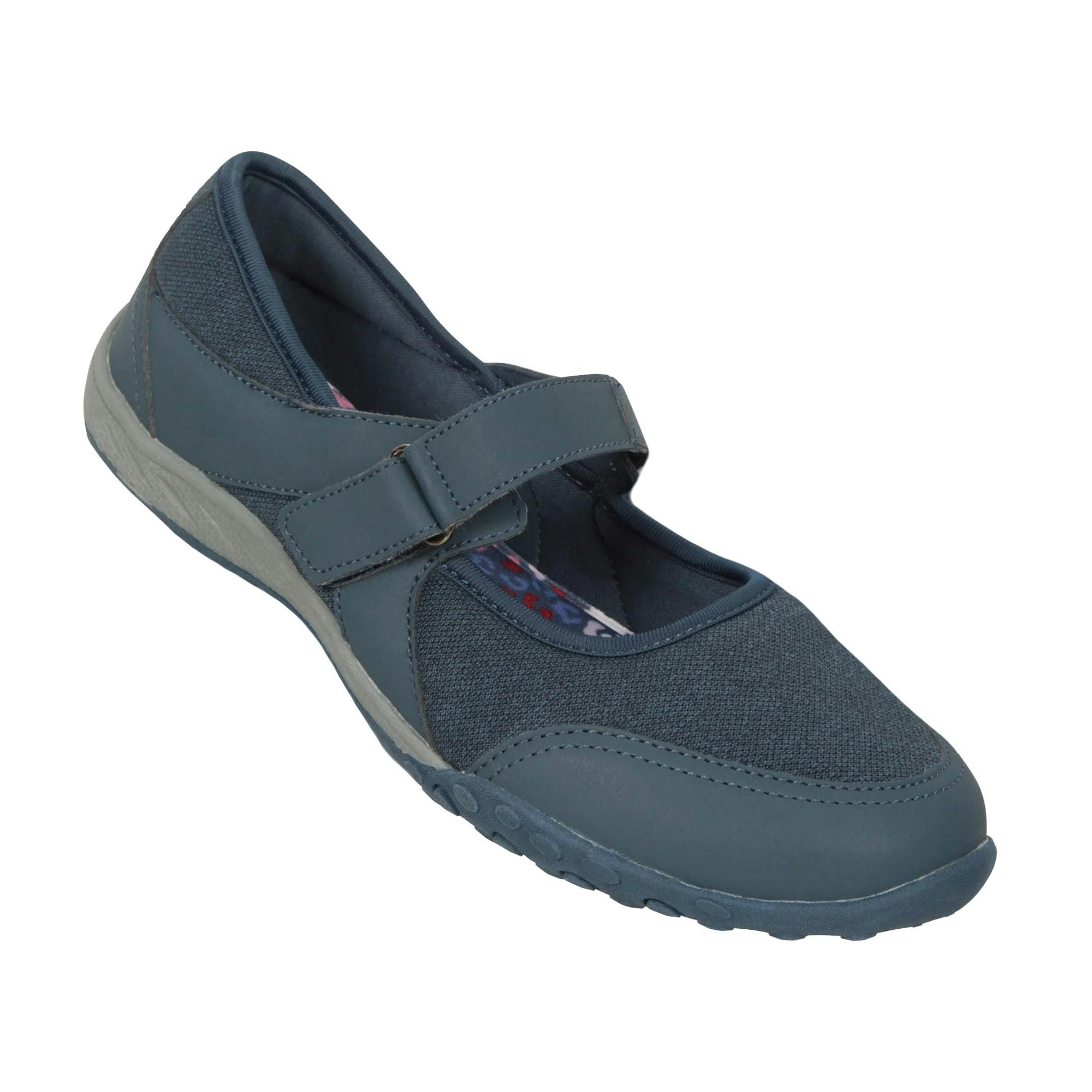 Mountain Warehouse Women's Stroll Outdoor Casual Shoes - Navy - 4 Uk - Navy - 80% Synthetic/10% Mesh/10% Eva