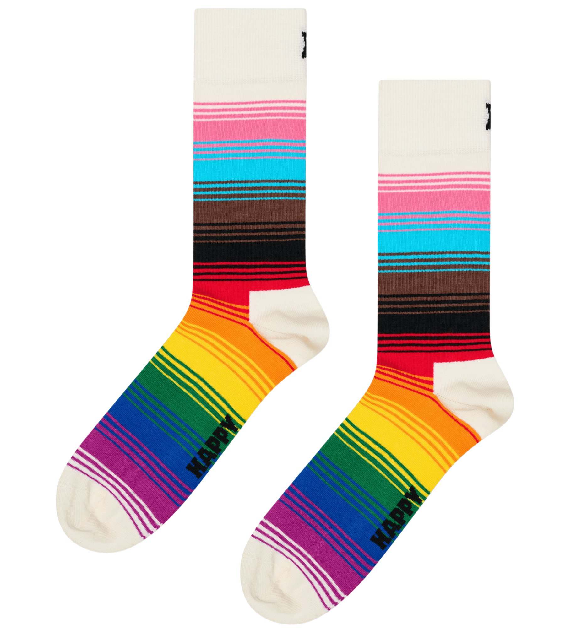 Happy Socks Pride Stripe Sock, Multicolour - Eur 36-40