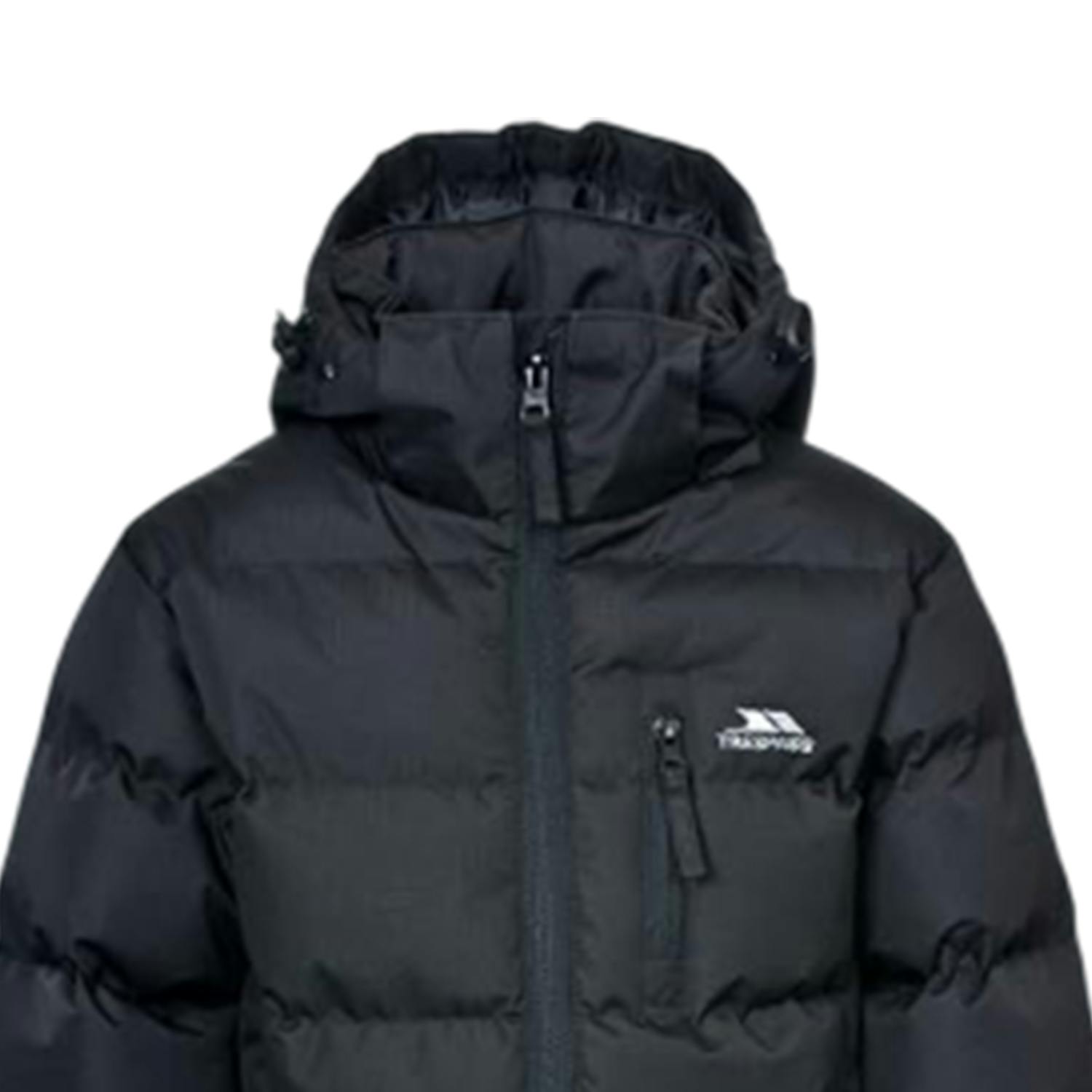 Trespass Boys Black Tuff Padded Jacket - 9-10 Years - 100% Polyester