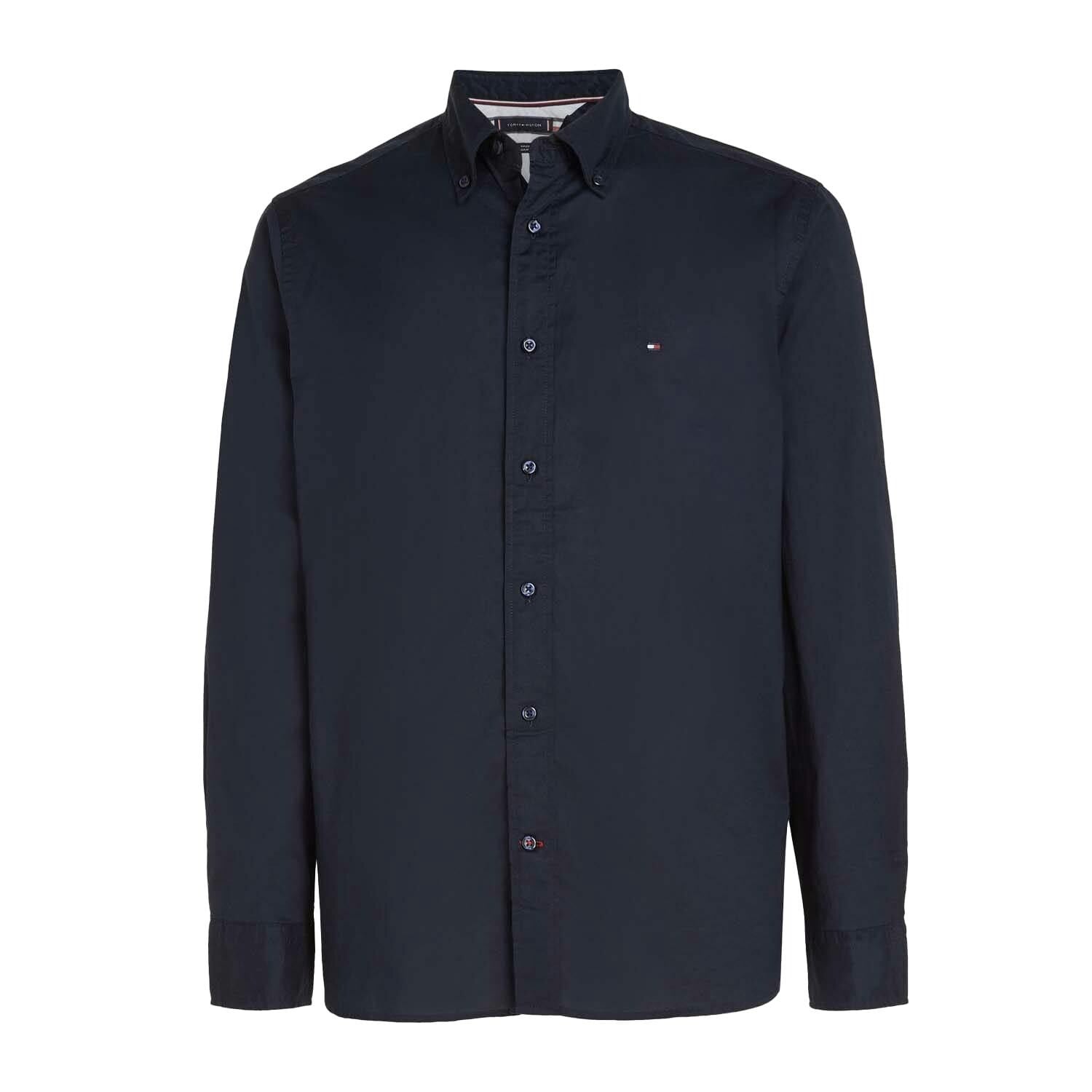 Tommy Hilfiger Men's Blue Core Flex Poplin Shirt - S