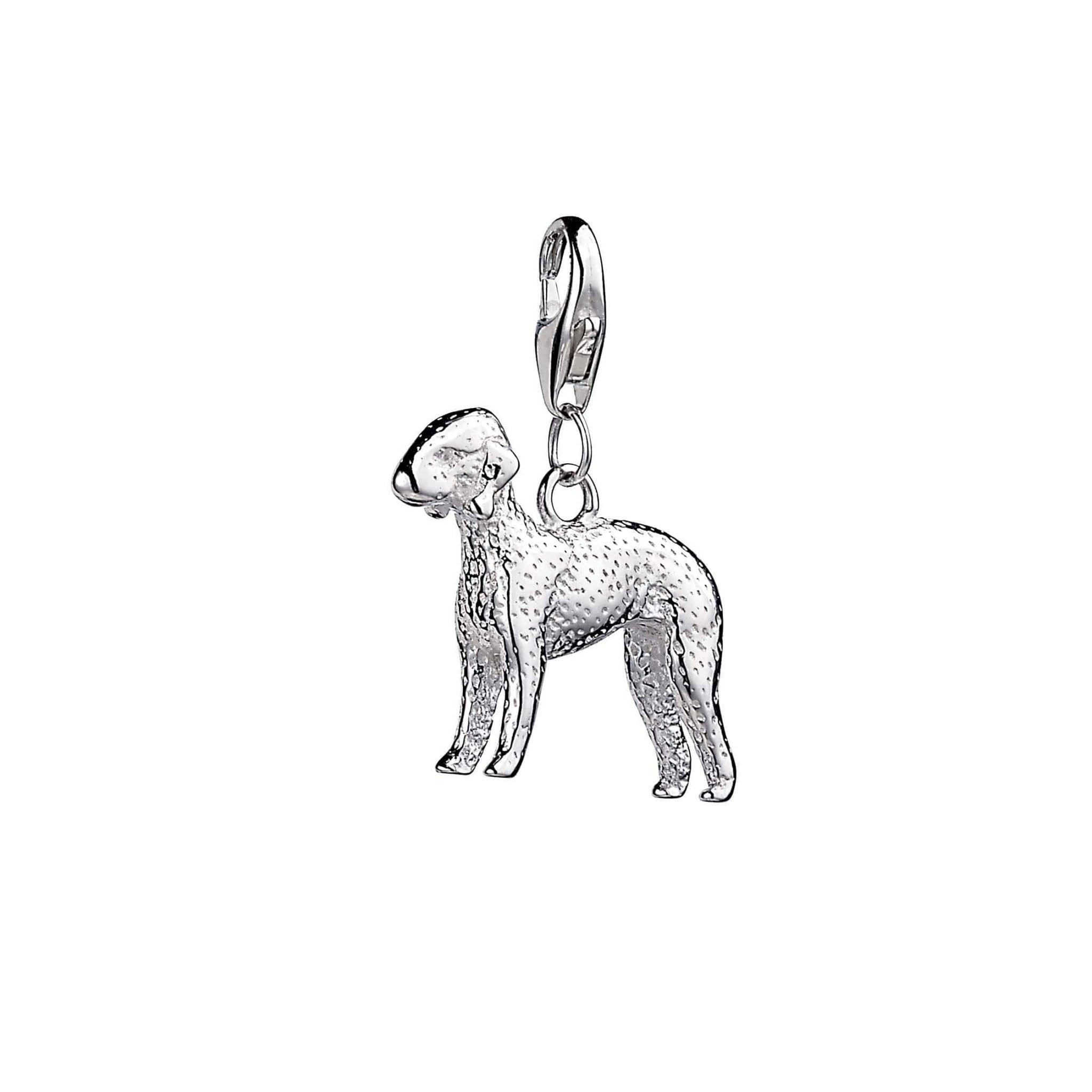 Mylee London Silver Bedlington Terrier Charm - Yes - Clip On Charm