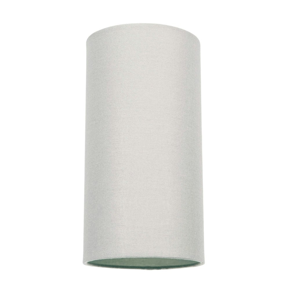 Rackhams Grey Contemporary And Stylish Dove Linen Fabric Tall Cylindrical 25Cm Lampshade