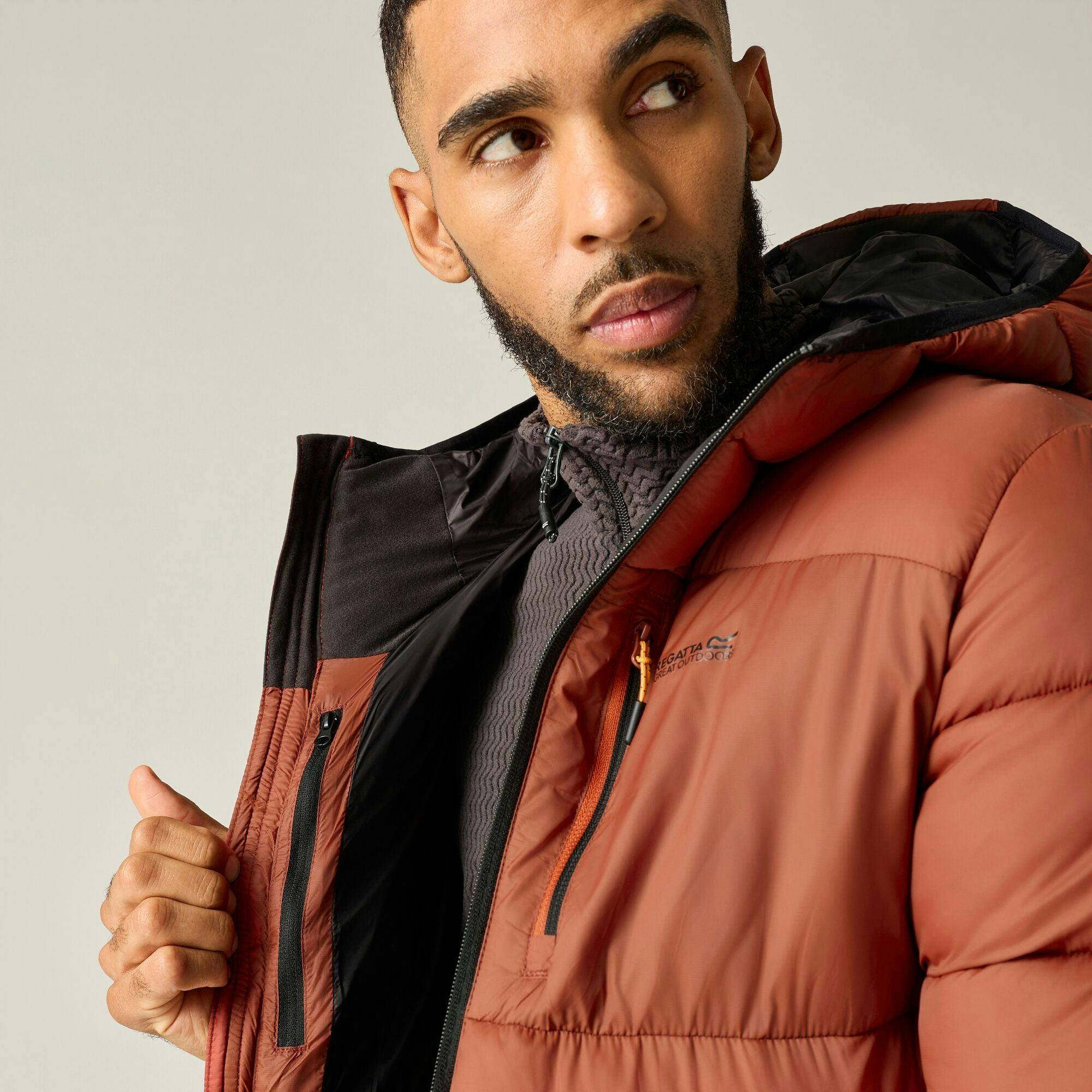 Regatta Men's Munaro Padded Jacket - Burnt Henna - 3XL - Burnt Henna - 100% Polyamide