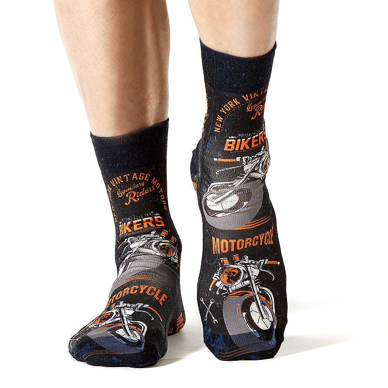 Jemsox Green Bikers Theme Novelty Socks | Bold Fashion & Effortless Vibe