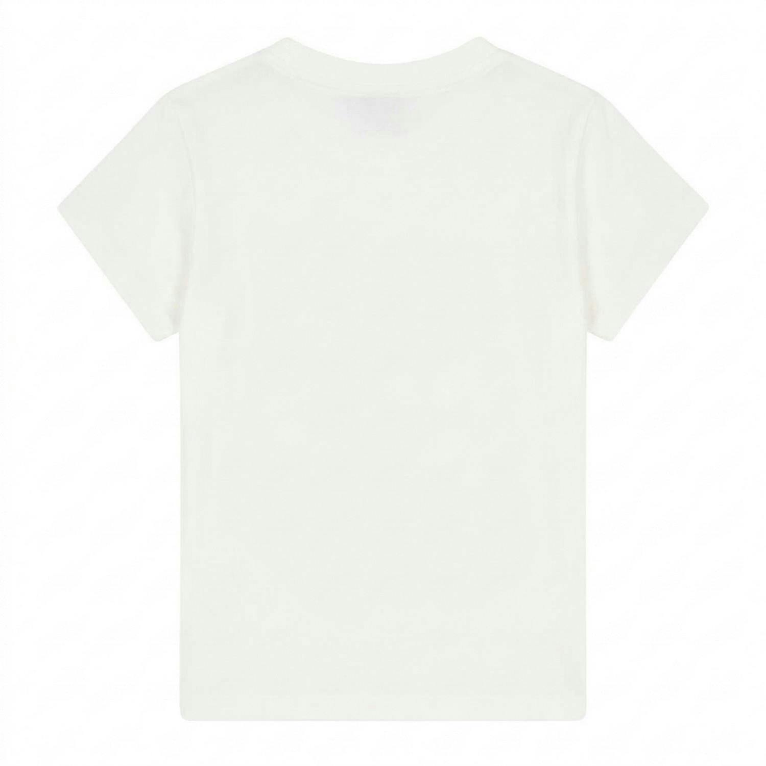 The North Face White Kids Qtm Mountain Regular T-Shirt - S - 100% Cotton