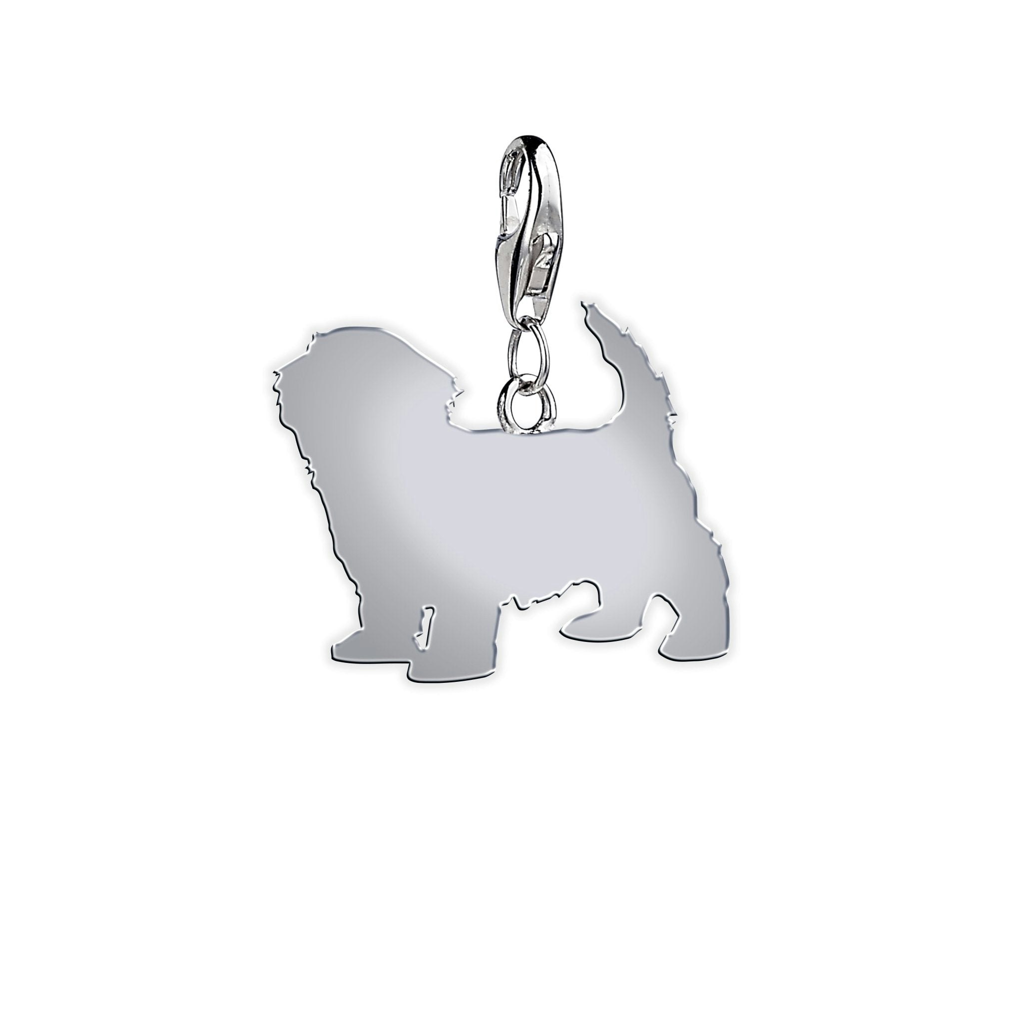 Mylee London Silver Havanese Silhouette Charm - No - Clip On Charm
