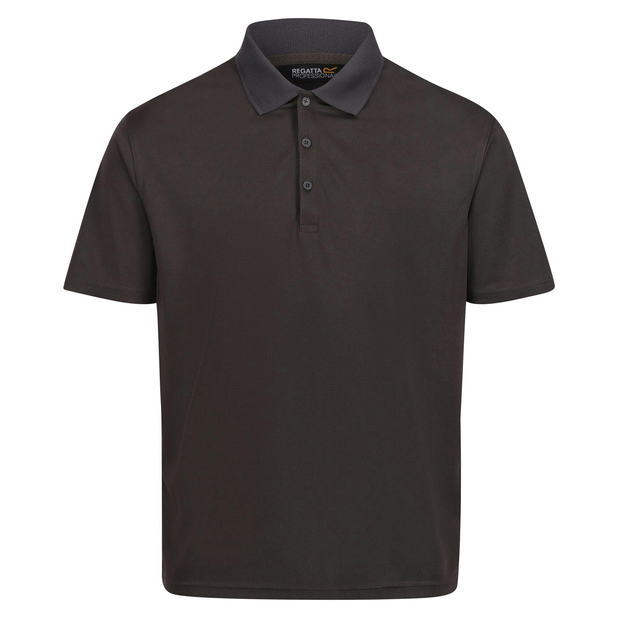 Regatta Men's Grey Professional Moisture Wicking Polo Shirt - Seal - 3XL - Seal - 100% Polyester